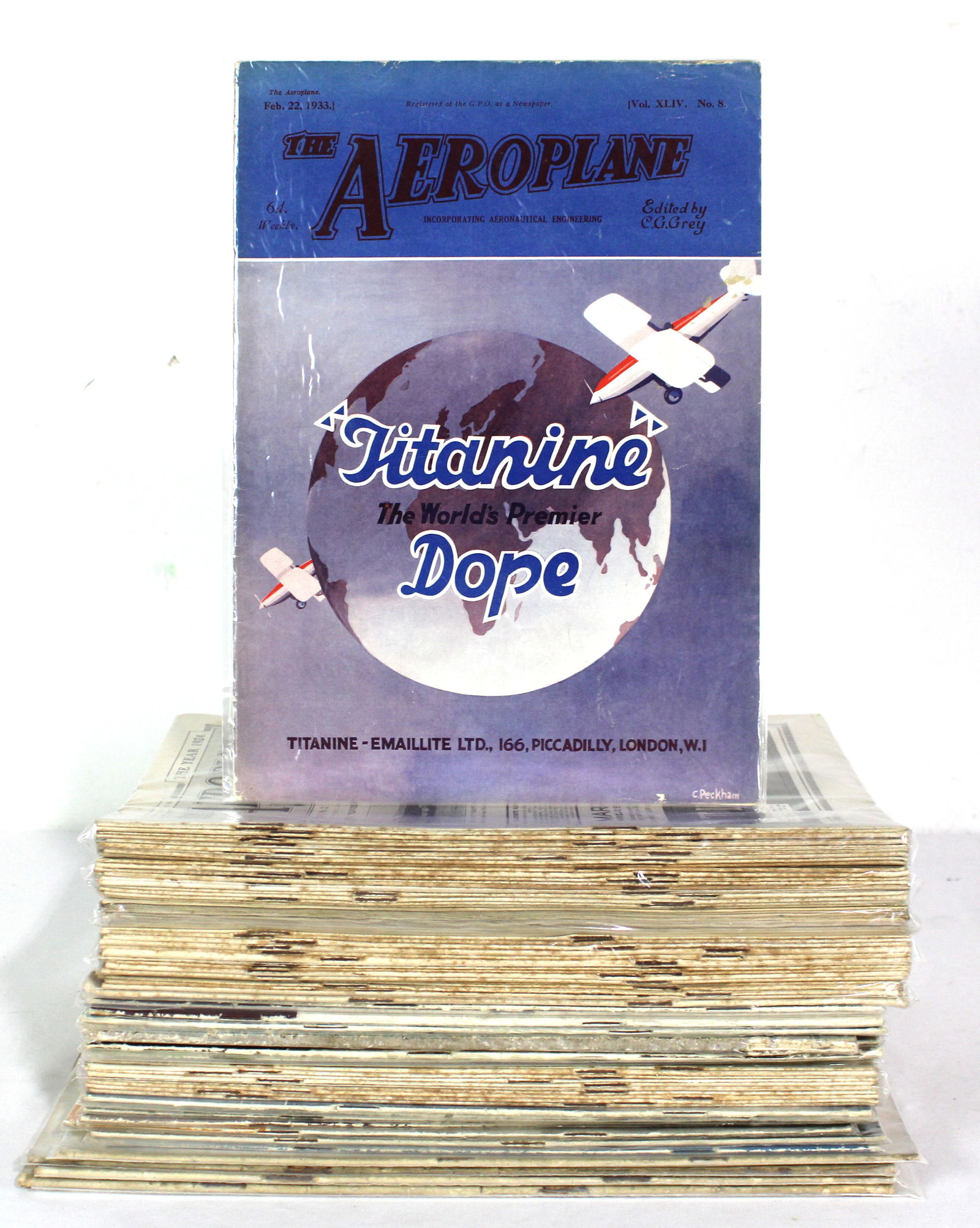 The Aero & The Aeroplane Early Weekly Journals / Magazines, 70+: Total of 73. Varying conditions. In-house shipping available.