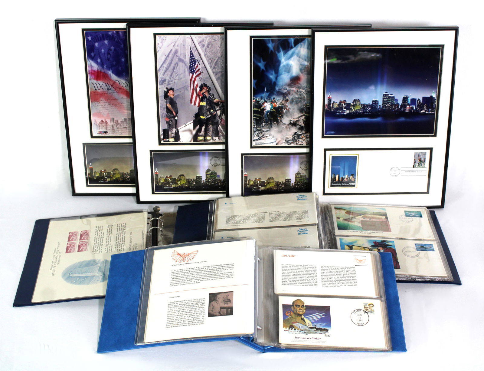 First Day of Issue Stamp Collection incl. 9-11 Framed Memorabilia: Frames are plastic. This item requires third-party shipping or pickup arrangements to be made.