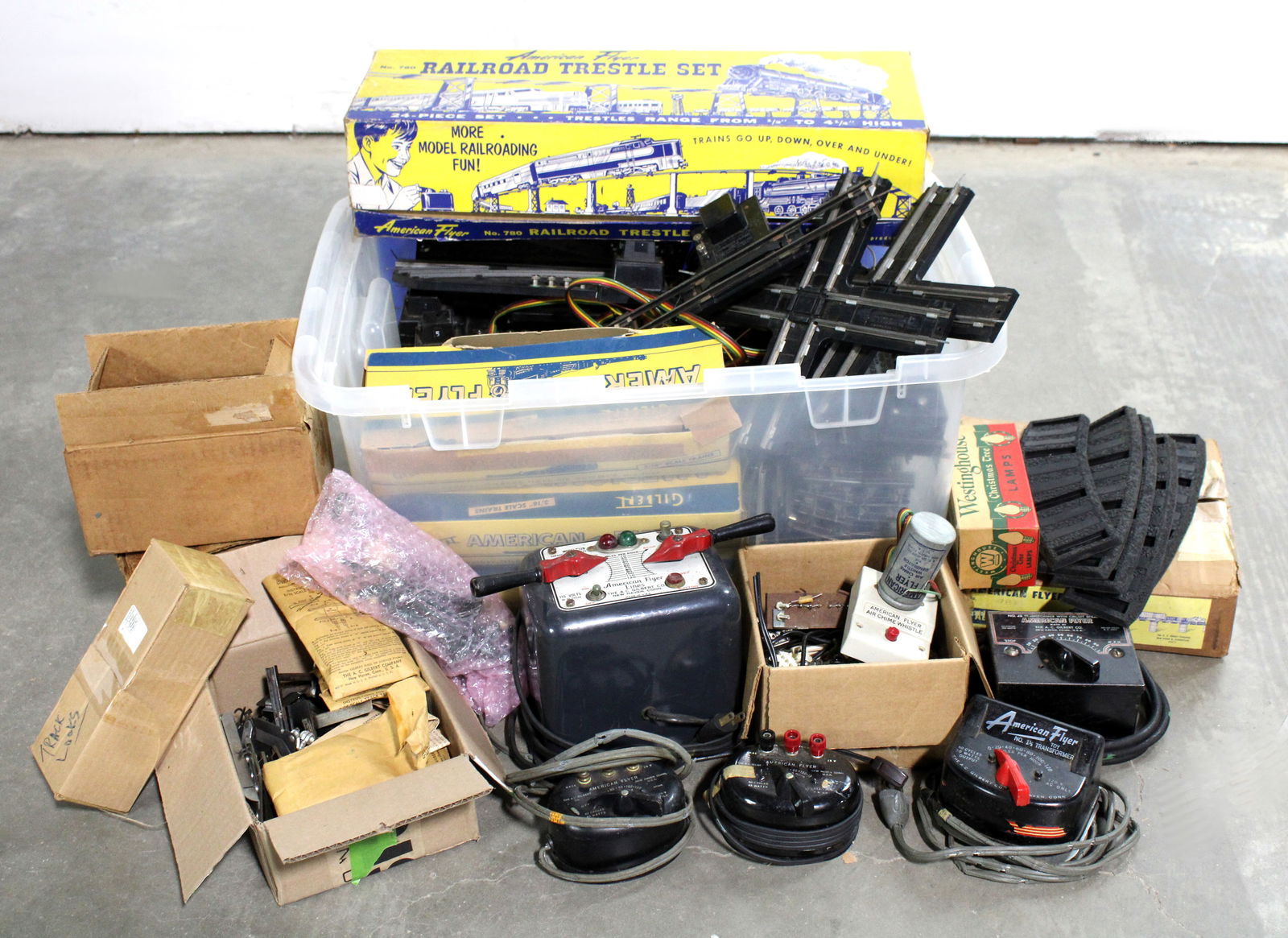 American Flyer Train Tracks, Transformers, Trestles and More (1 of 6)