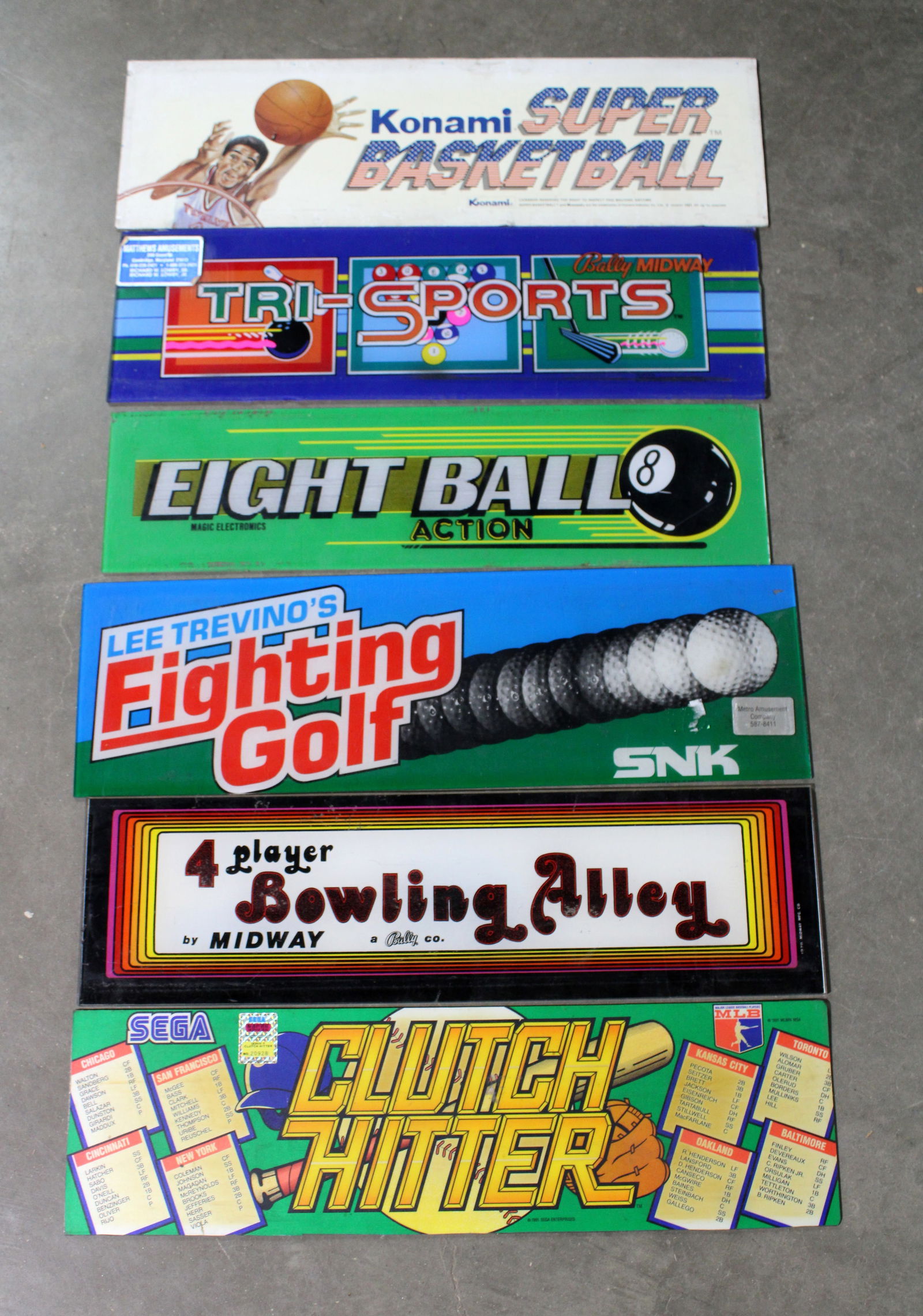 Arcade Headers incl. Tri-Sports, Clutch Hitter and Super Basketball (1 of 1)