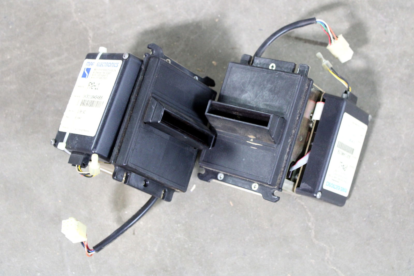 Pair of Mars Bill Acceptors: Untested. In-house shipping available.