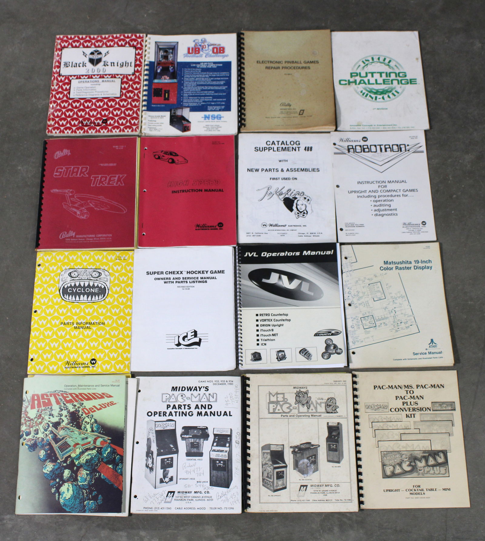 Arcade and Pinball Manuals incl. Star Trek, Asteroids Deluxe and Ms. Pac-Man (1 of 1)