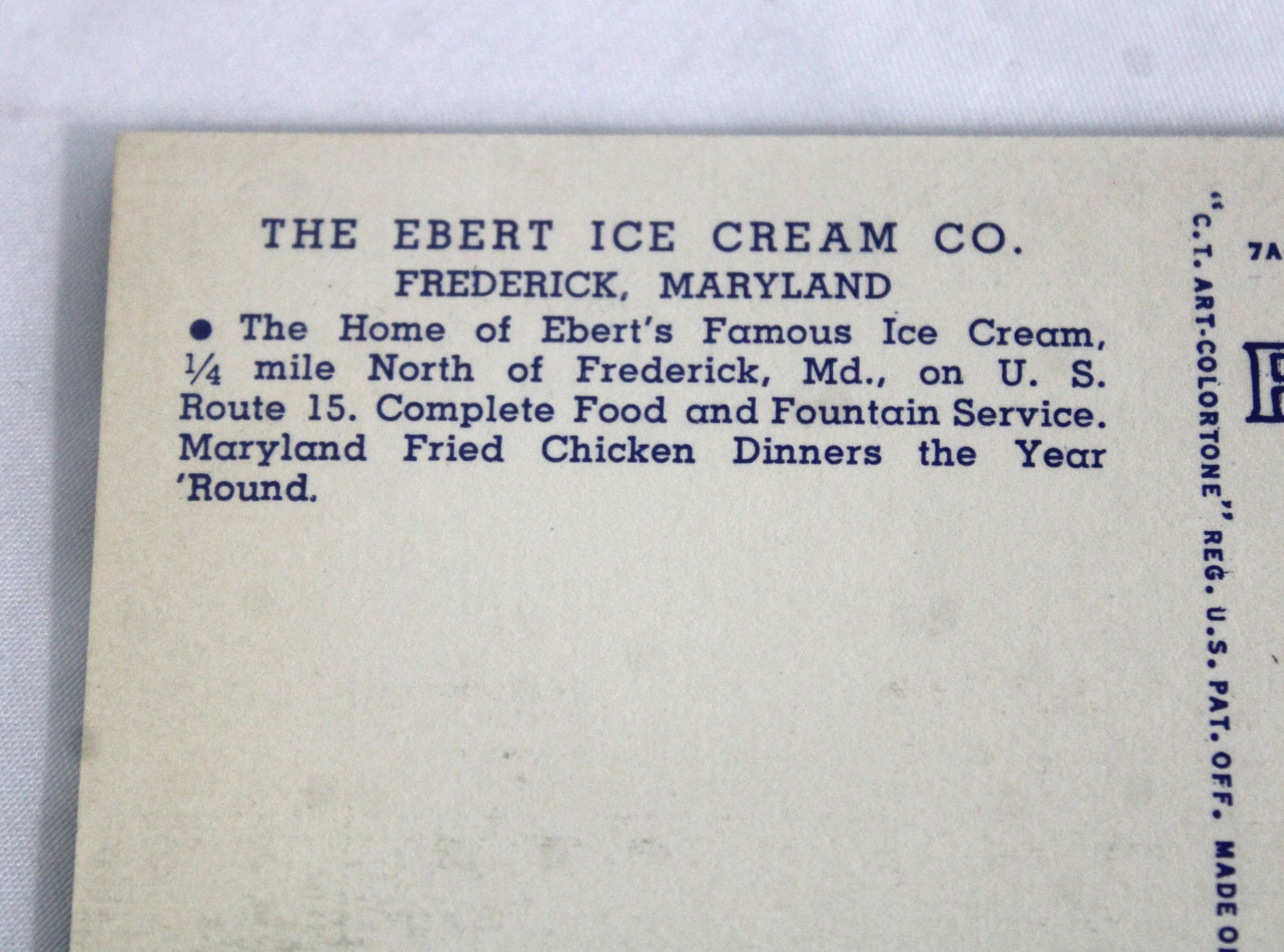 Ebert's Ice Cream Chalkboard Menu Sign, Frederick MD - 3