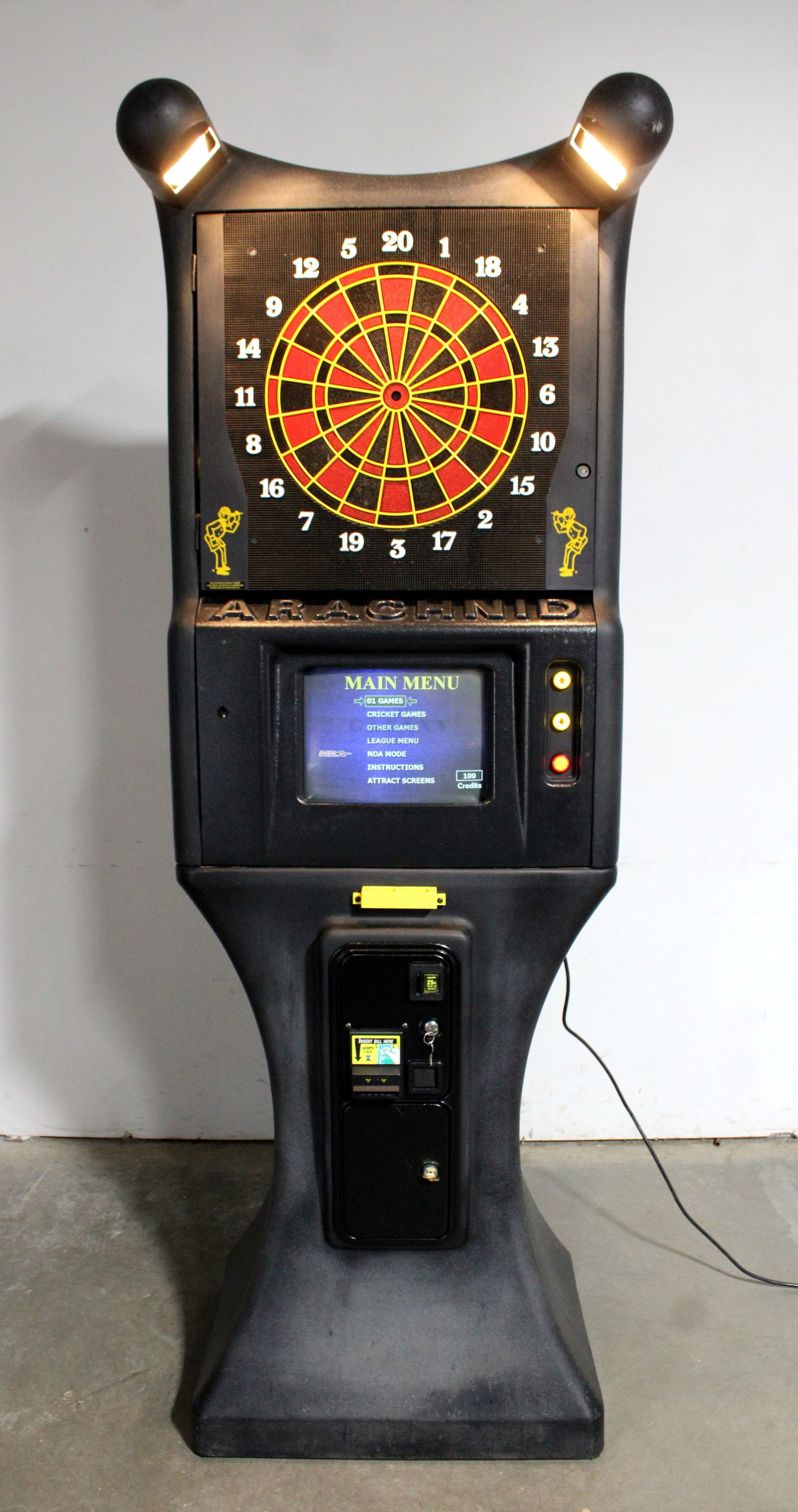 Arachnid Galaxy Electronic Darts Arcade Game: Working. This item requires third-party shipping or pickup arrangements to be made.