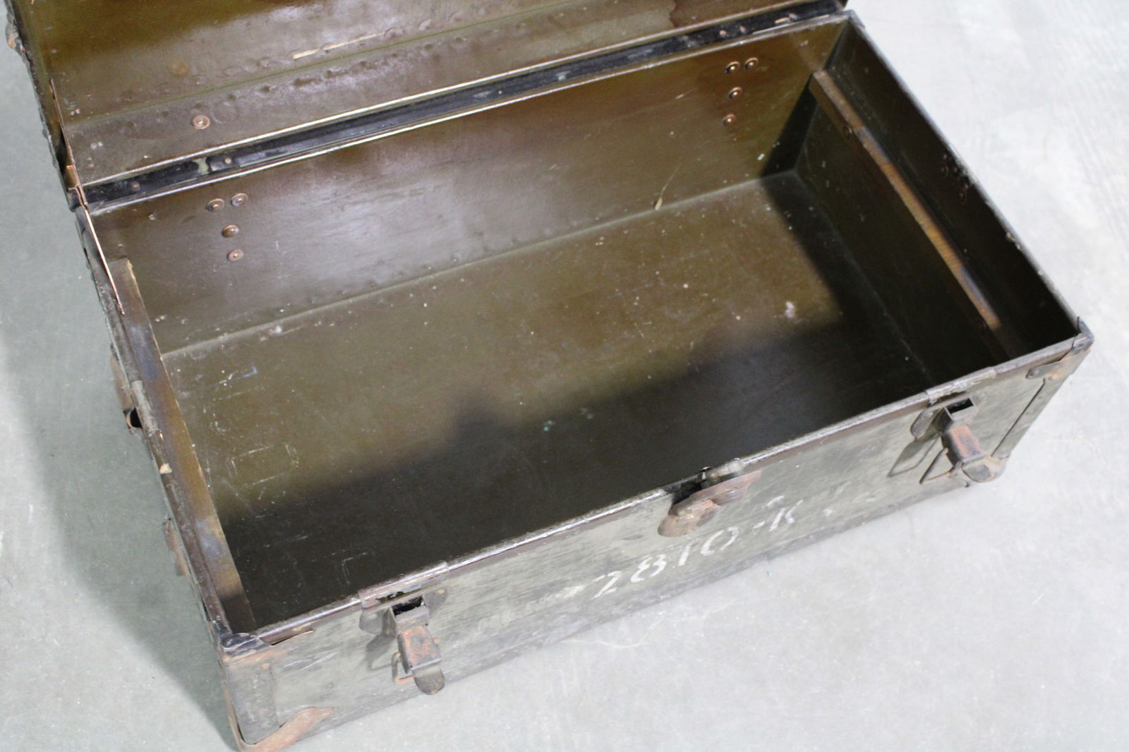 Antique Military Trunk - 4