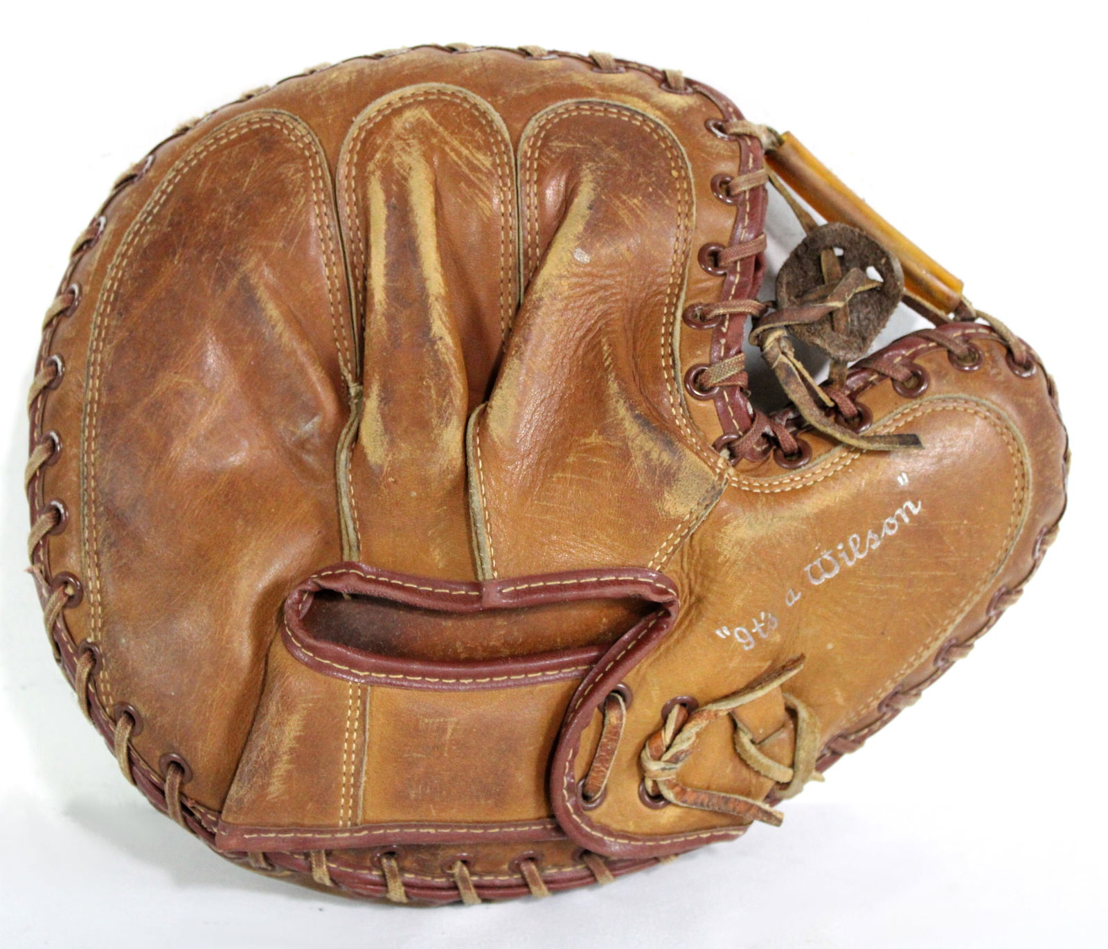 Wilson Rube Walker Leather Baseball Catcher's Mitt (1 of 2)