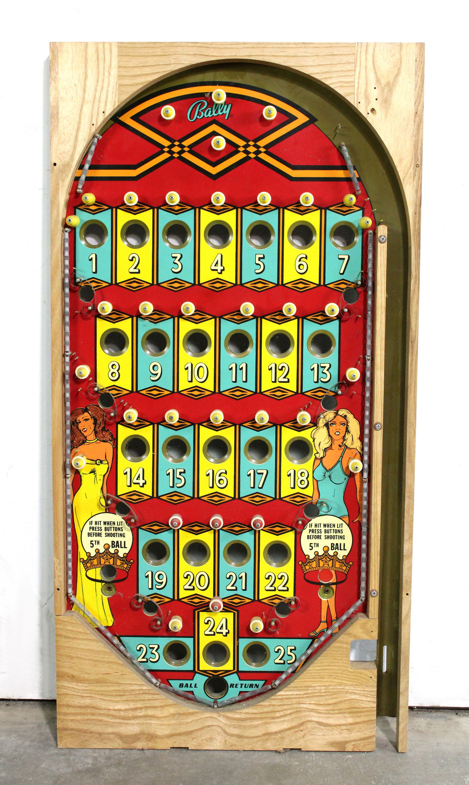 NOS Bally Miss America Bingo Pinball Playfield: This item requires third-party shipping or pickup arrangements to be made.