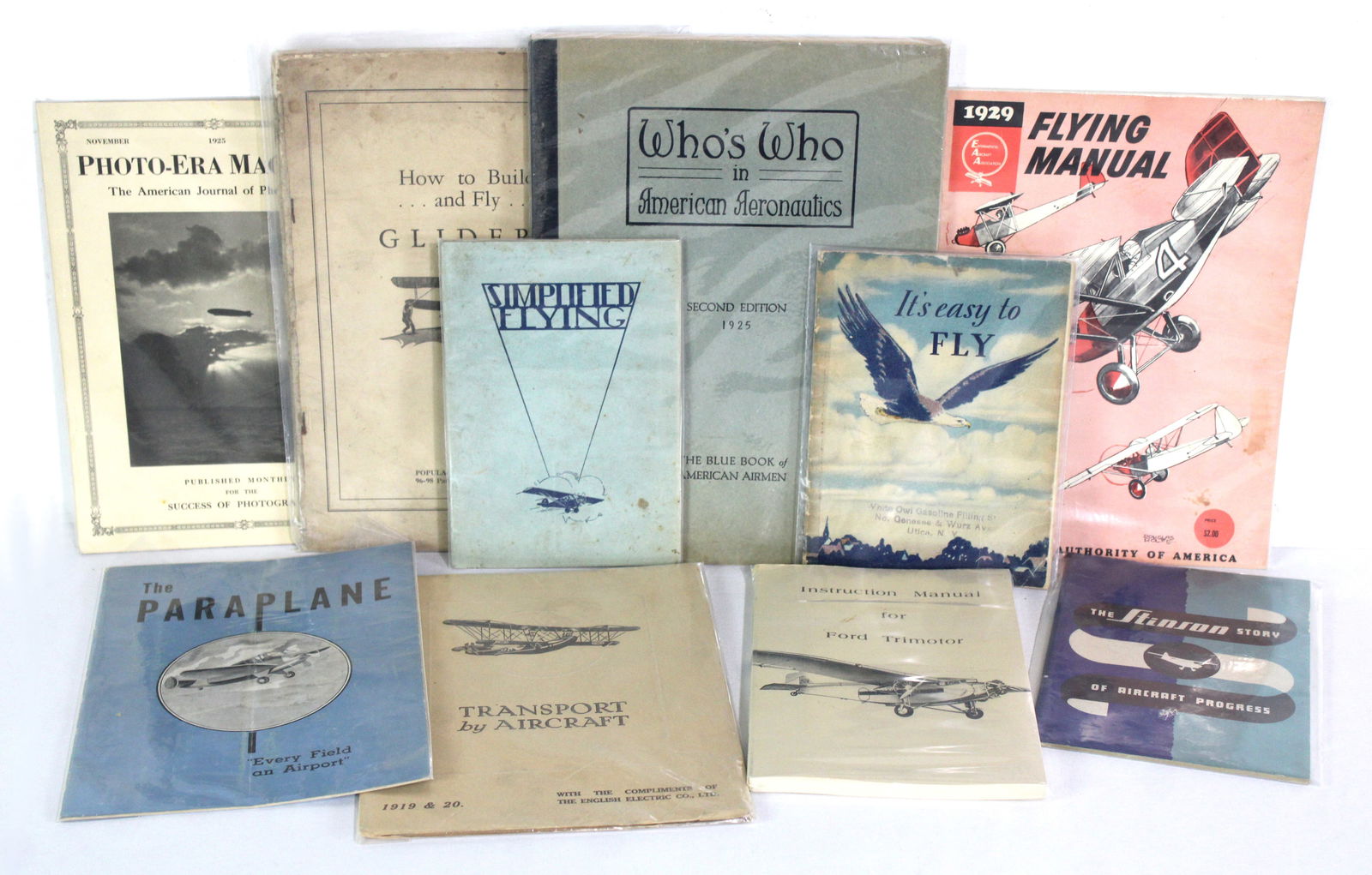 Aviation / Aeronautical Pamphlets and Manuals, Lot 2: Total of 10. In-house shipping available.