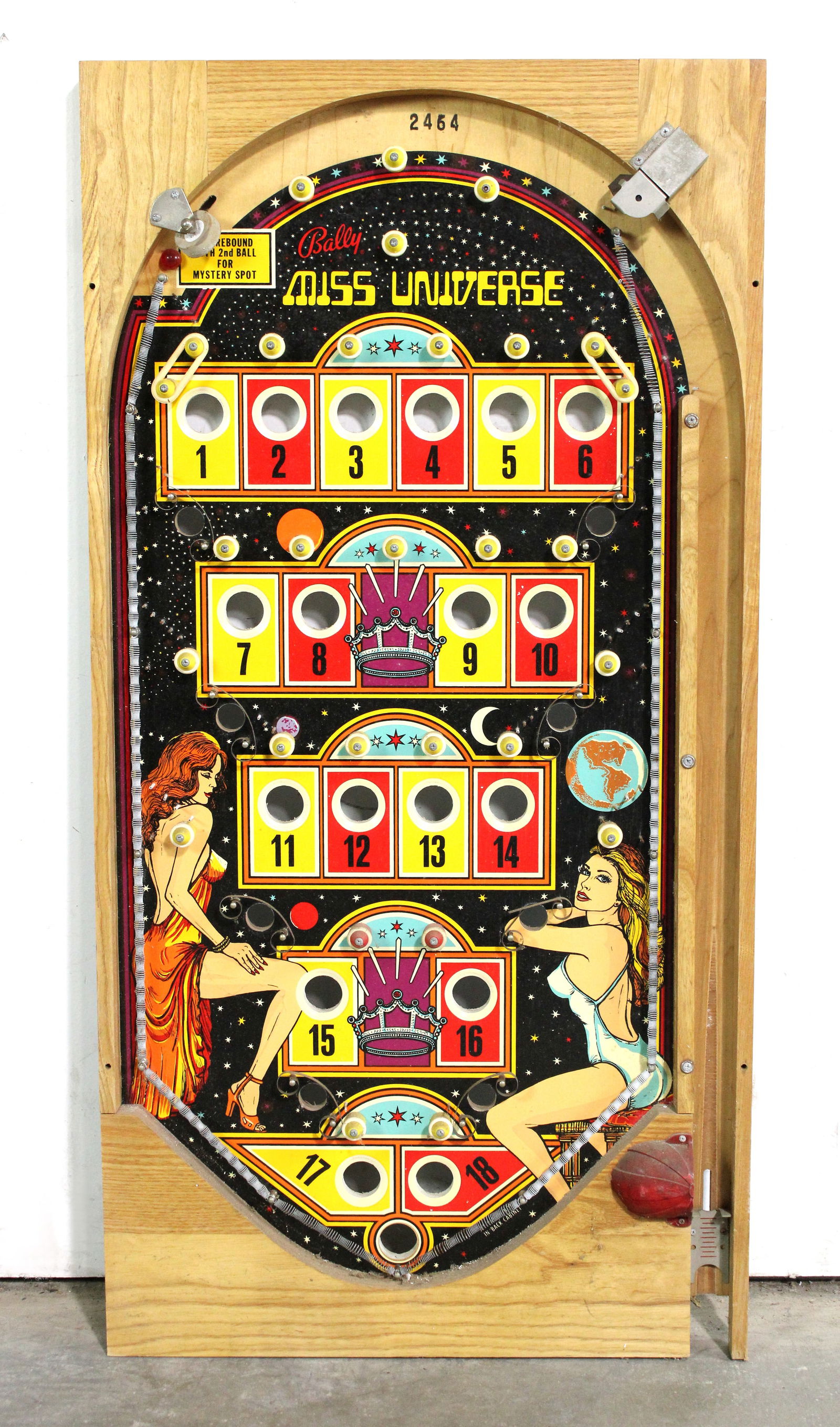 Bally Miss Universe Bingo Pinball Playfield (1 of 1)