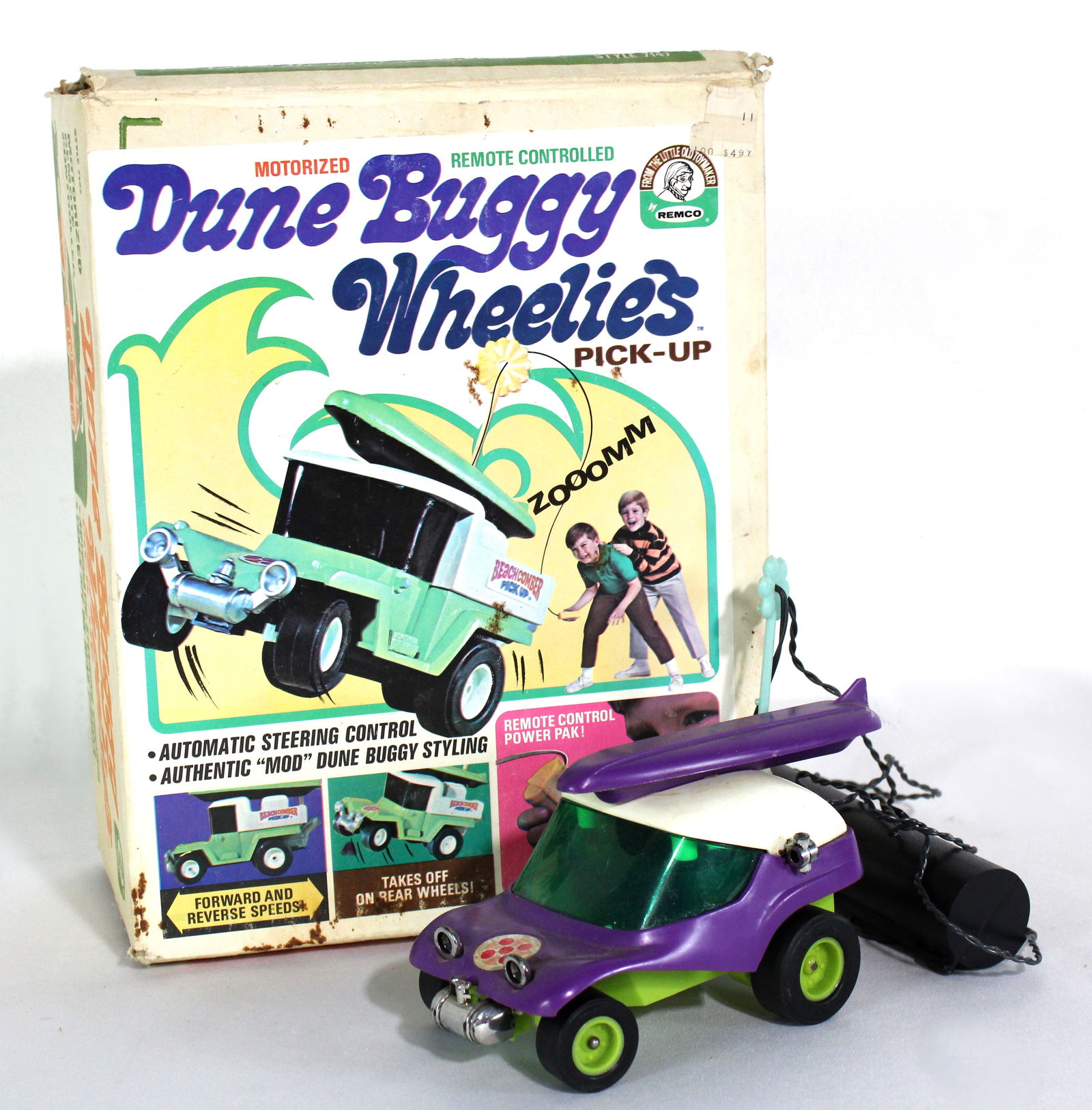 Remco Dune Buggy Remote Control Car with Box: Working. In-house shipping available.