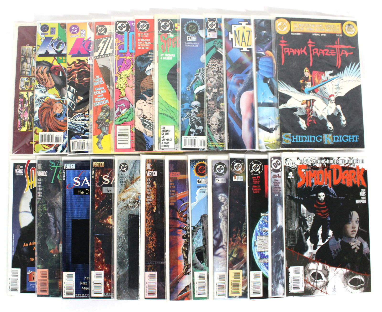 DC Comics Mix Lot 2, Incl. Simon Dark, Starman and Sandman: Total of 25 Issues. Assorted issues. Bagged and Boarded. Varying conditions. In-house shipping available.