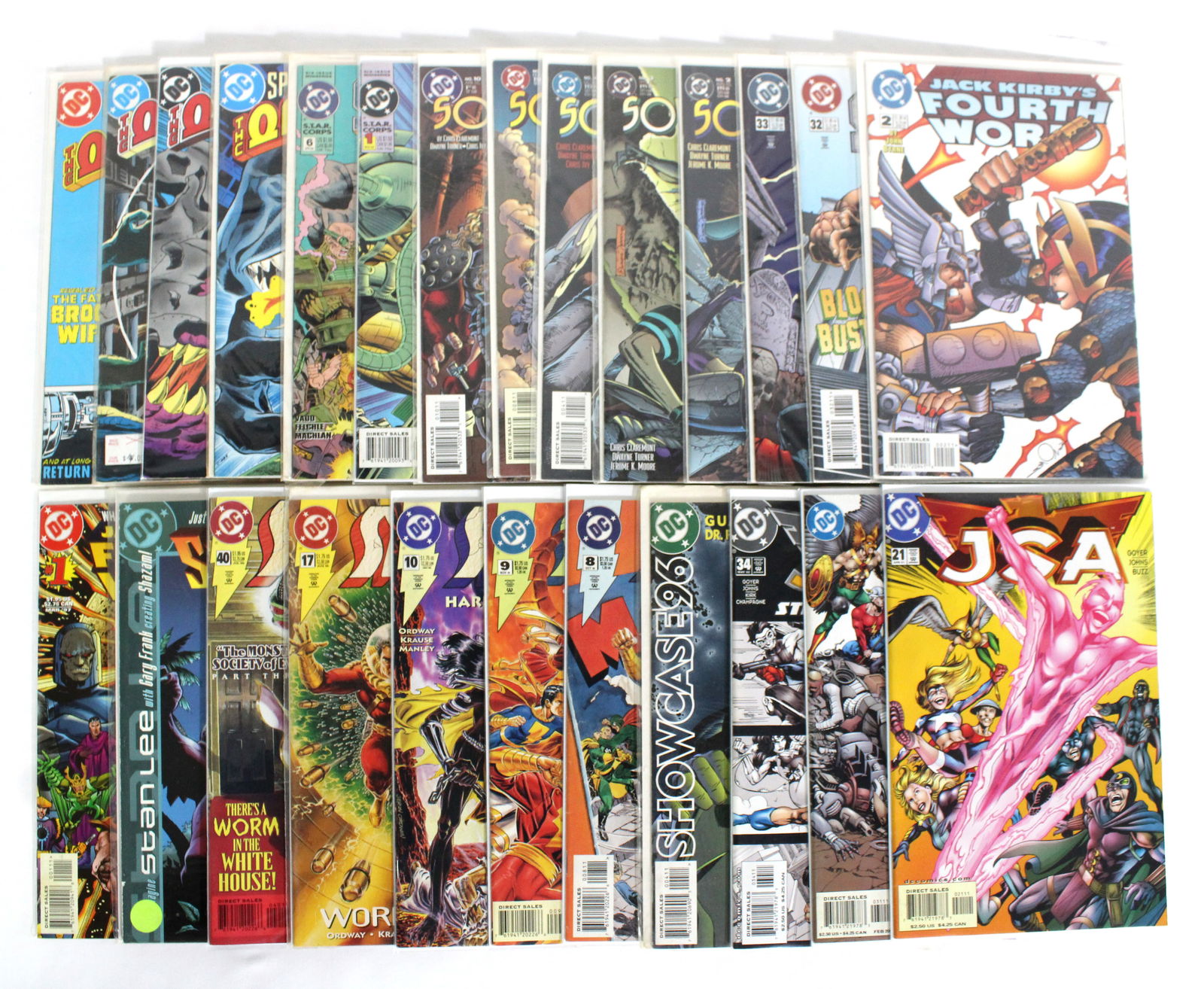 DC Comics Mix Lot 3, Incl. JSA, Power of Shazam, STEEL: Total of 25 Issues. Assorted issues. Bagged and Boarded. Varying conditions. In-house shipping available.