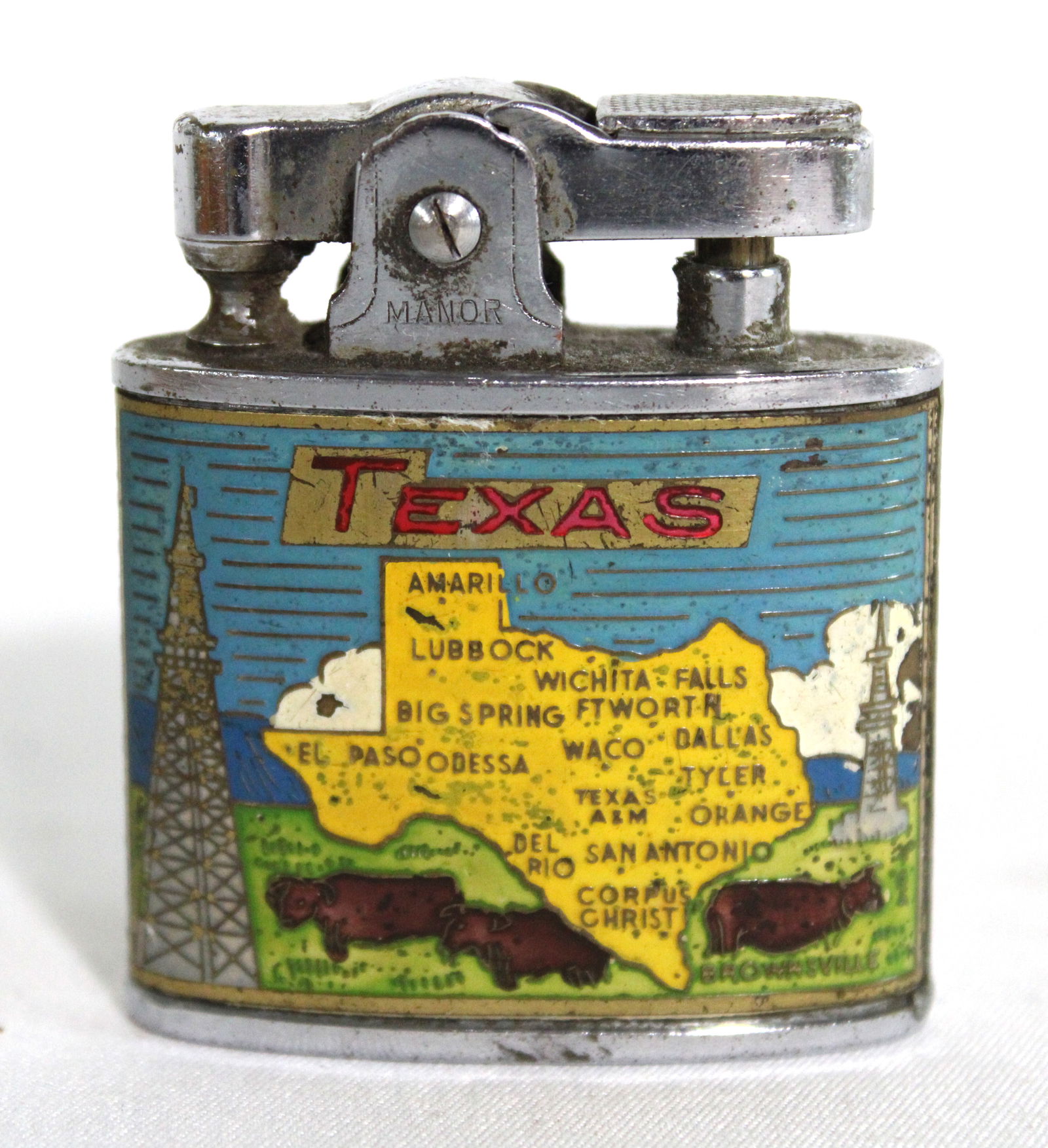 Vintage Texas Themed Lighter: In-house shipping available.