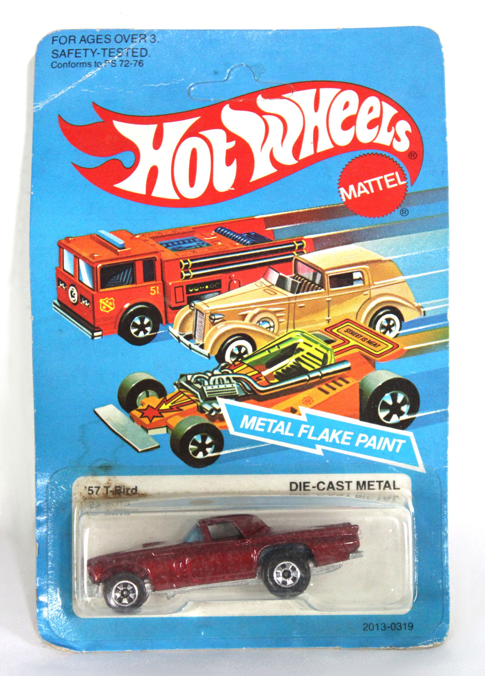 Hot Wheels 1957 T-Bird Die Cast Car in Blister Pack, 1982: In-house shipping available.