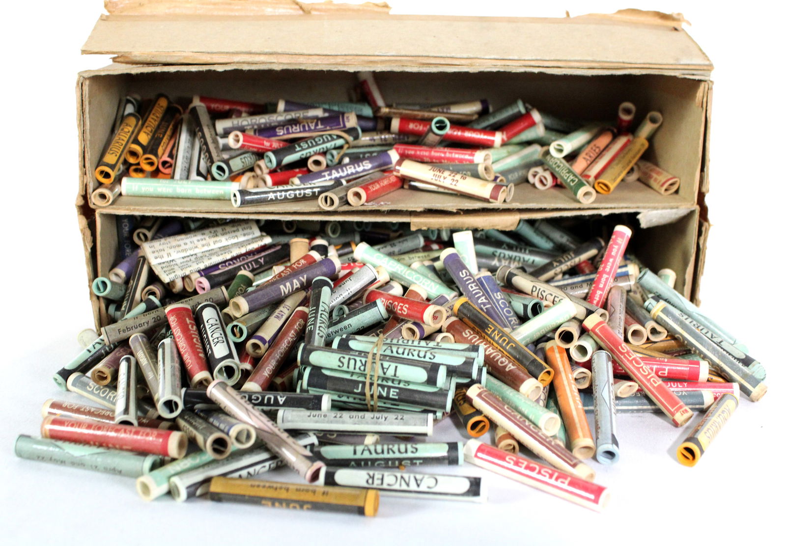 NOS Horoscope Vendor Rolls: In-house shipping available. Box size: 5 x 11 x 5