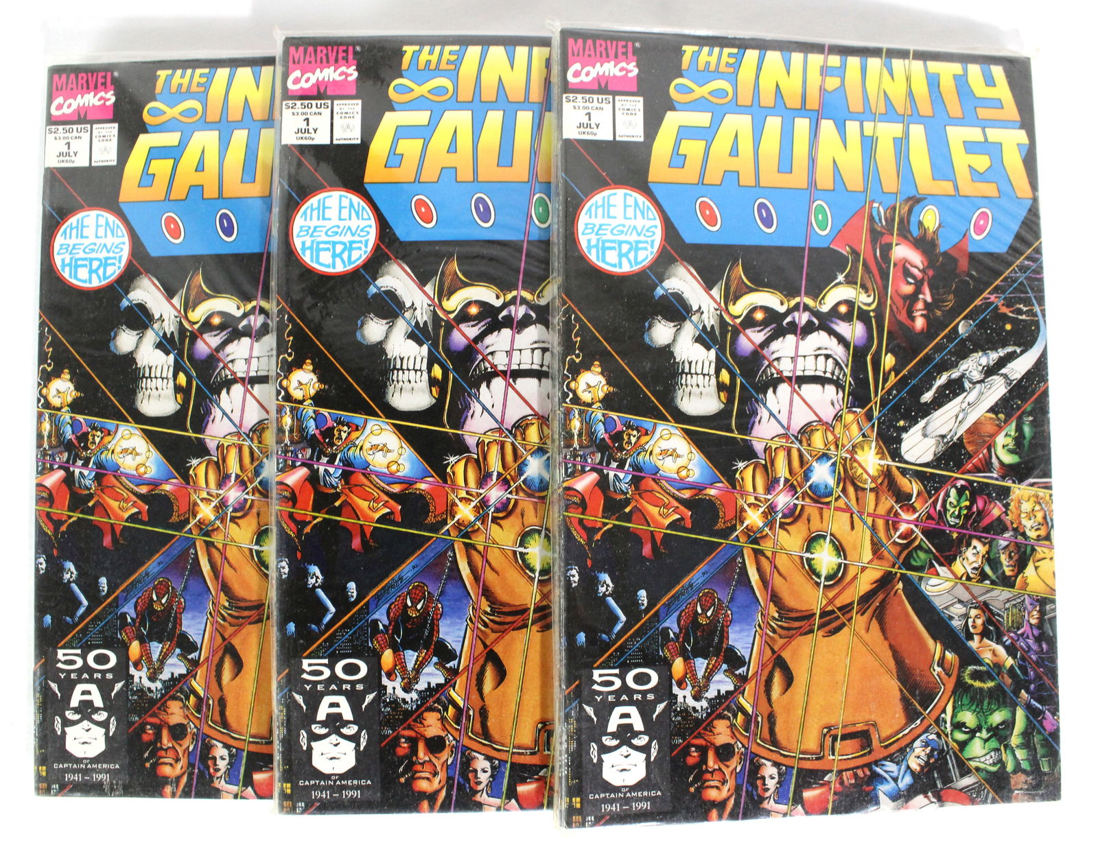 Marvel Comics The Infinity Gauntlet Issue 1, 15 COPIES (1 of 2)