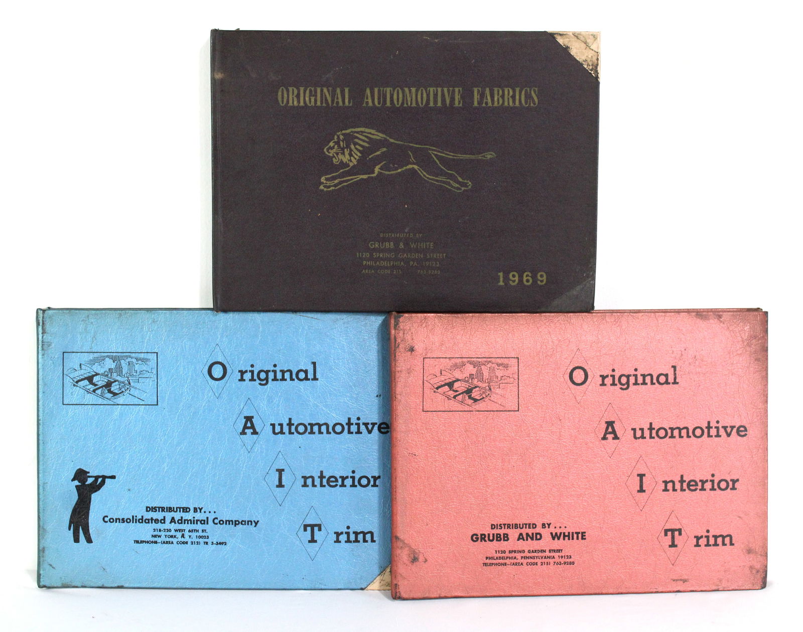 Automotive Fabric & Vinyl Samples for Trucks & Cars, 1967-69: In-house shipping available.