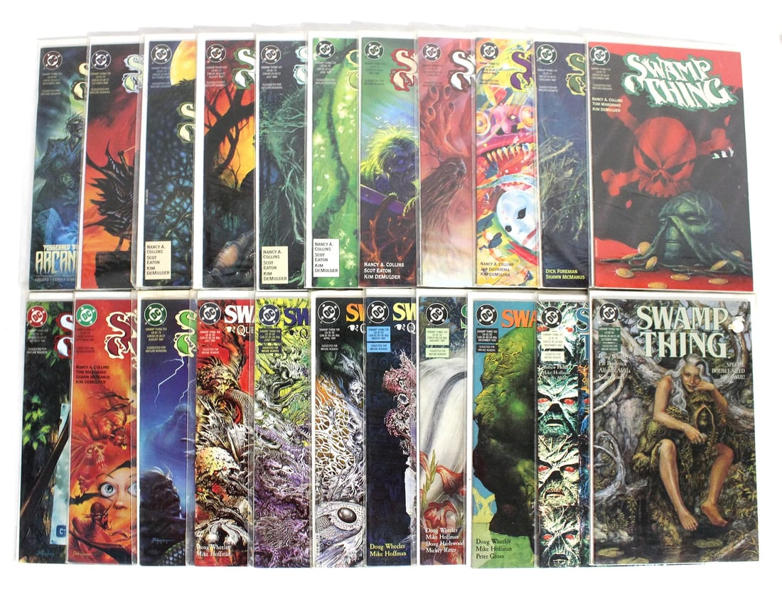 DC Comics Swamp Thing Comic Books: Total of 22 issues. Assorted issues. Varying conditions. Bagged and Boarded. In-house shipping available.