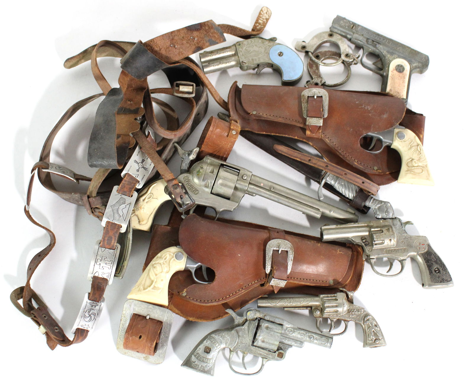 Assorted Toy Guns and Holsters incl.: In-house shipping available.