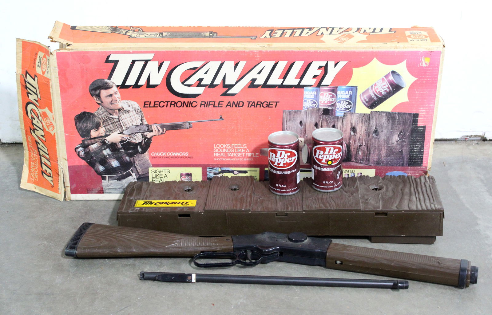 Ideal Tin Can Alley Electronic Rifle Target Game in Box: Untested. This item requires third-party shipping or pickup arrangements to be made.