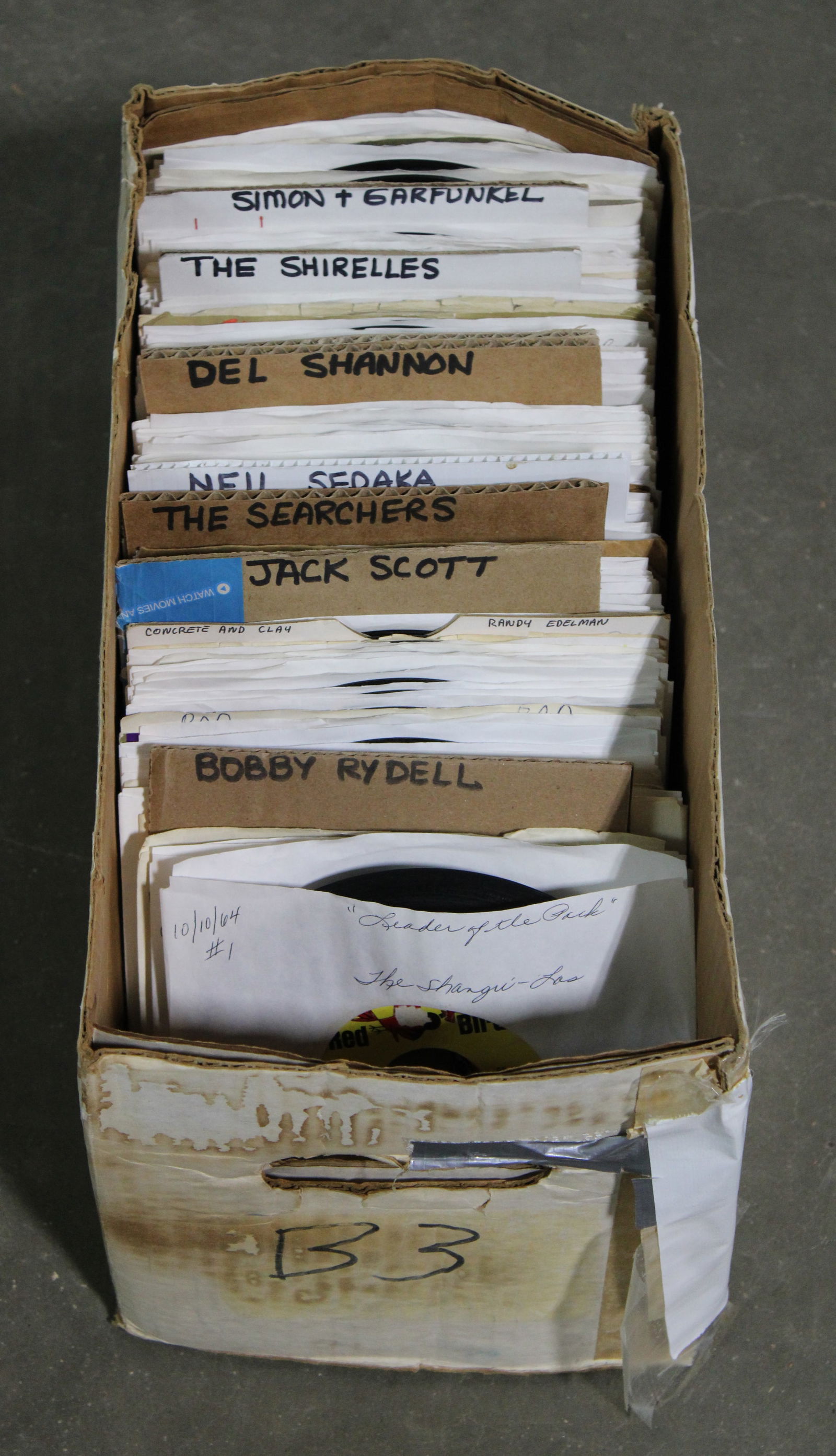 45rpm Records for Jukebox incl. Simon & Garfunkel, The Shangri-Las and Jack Scott: In-house shipping available.