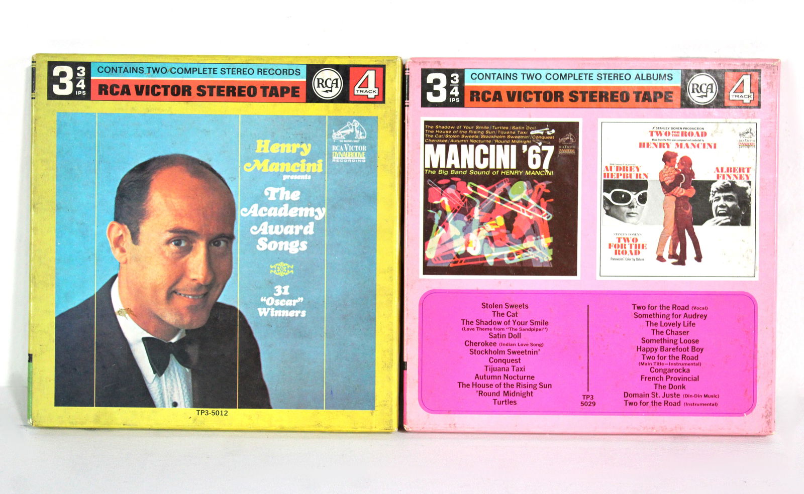 Henry Mancini 7" Reel to Reels incl. Two For the Road: In-house shipping available.
