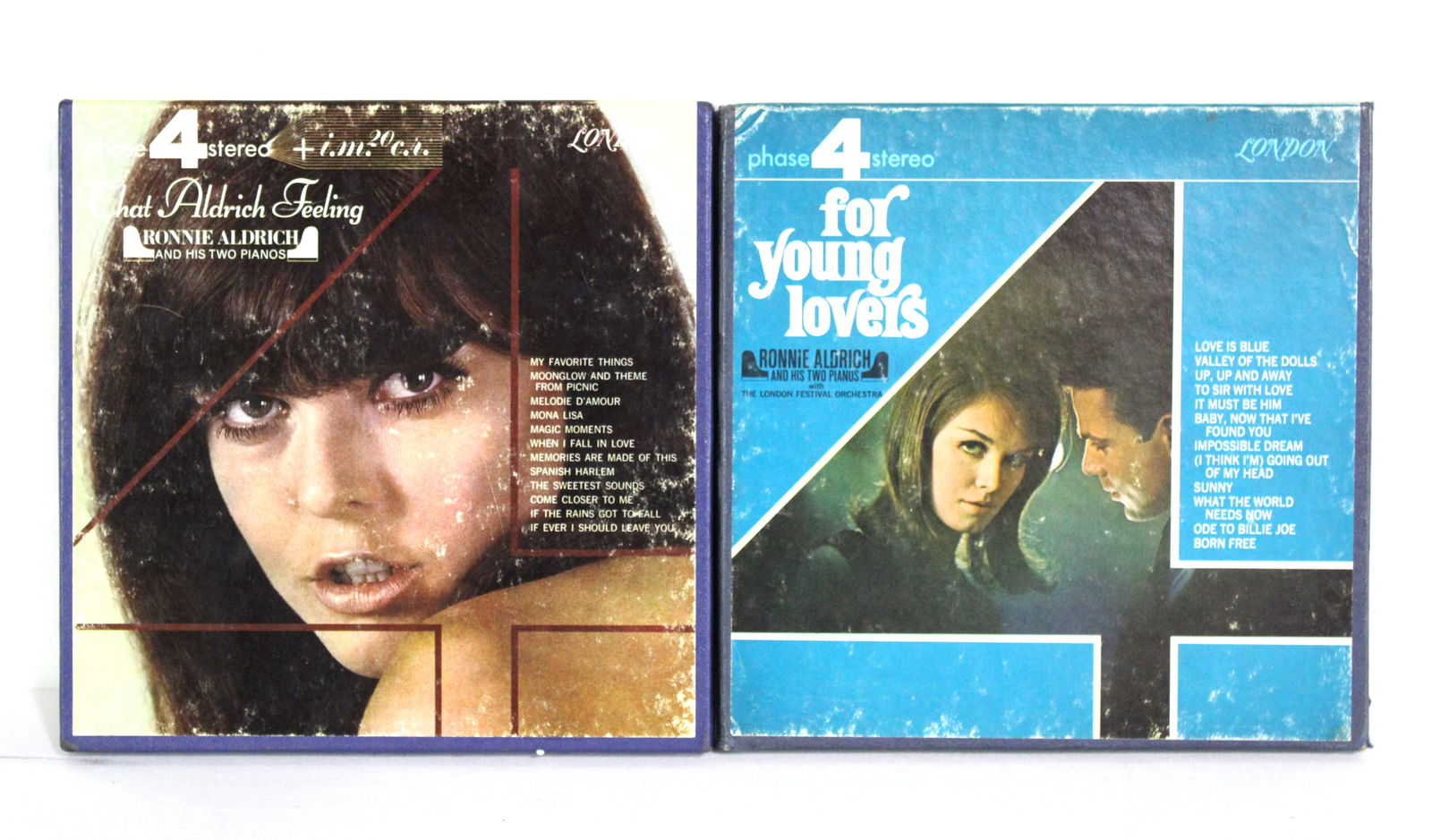 Ronnie Aldrich 7" Reel to Reels incl. For Young Lovers: In-house shipping available.