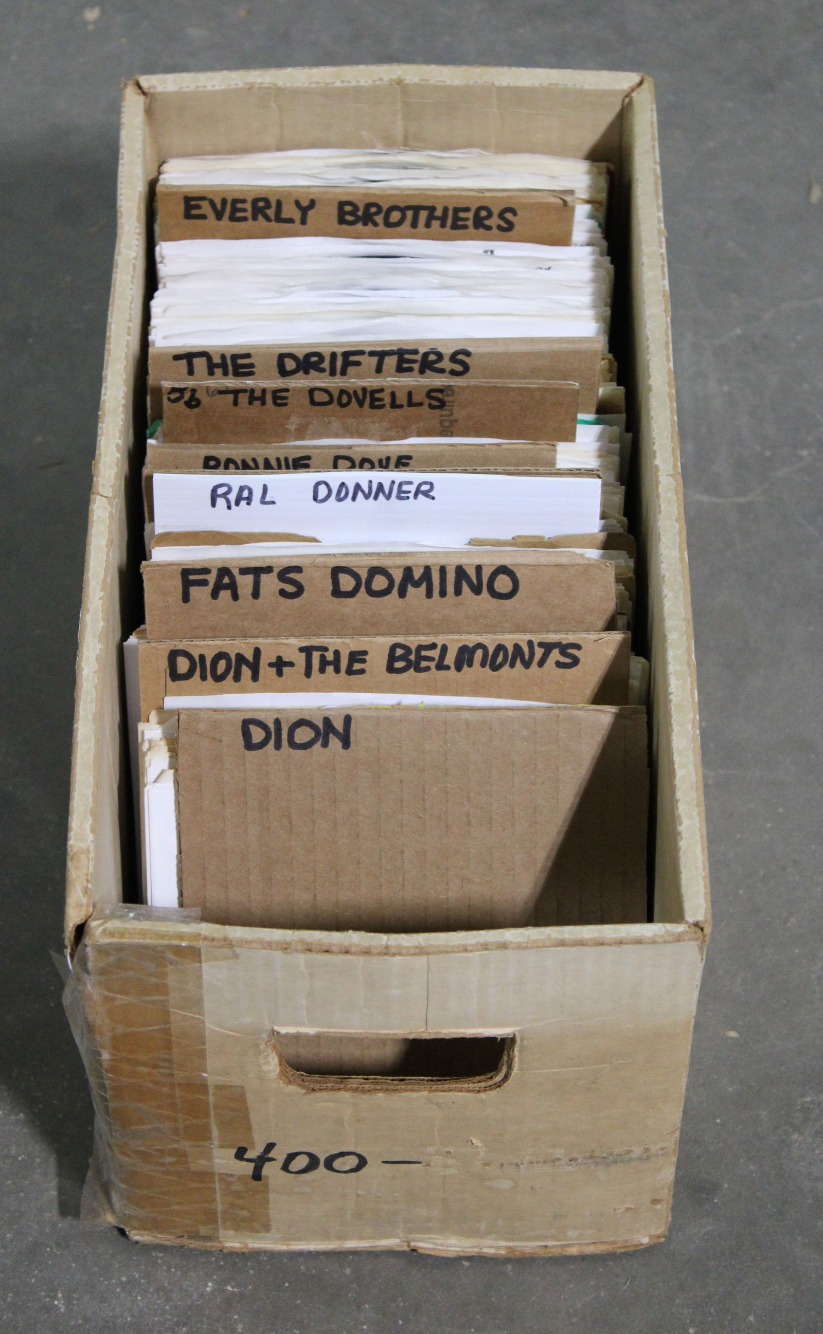 45rpm Records for Jukebox incl. Fats Domino, Everly Brothers and Dion: In-house shipping available.