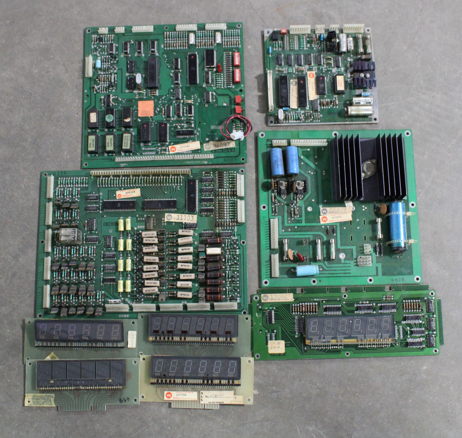 Williams Firepower CPU / System 3-7 Pinball Boards incl. Displays: In-house shipping available.