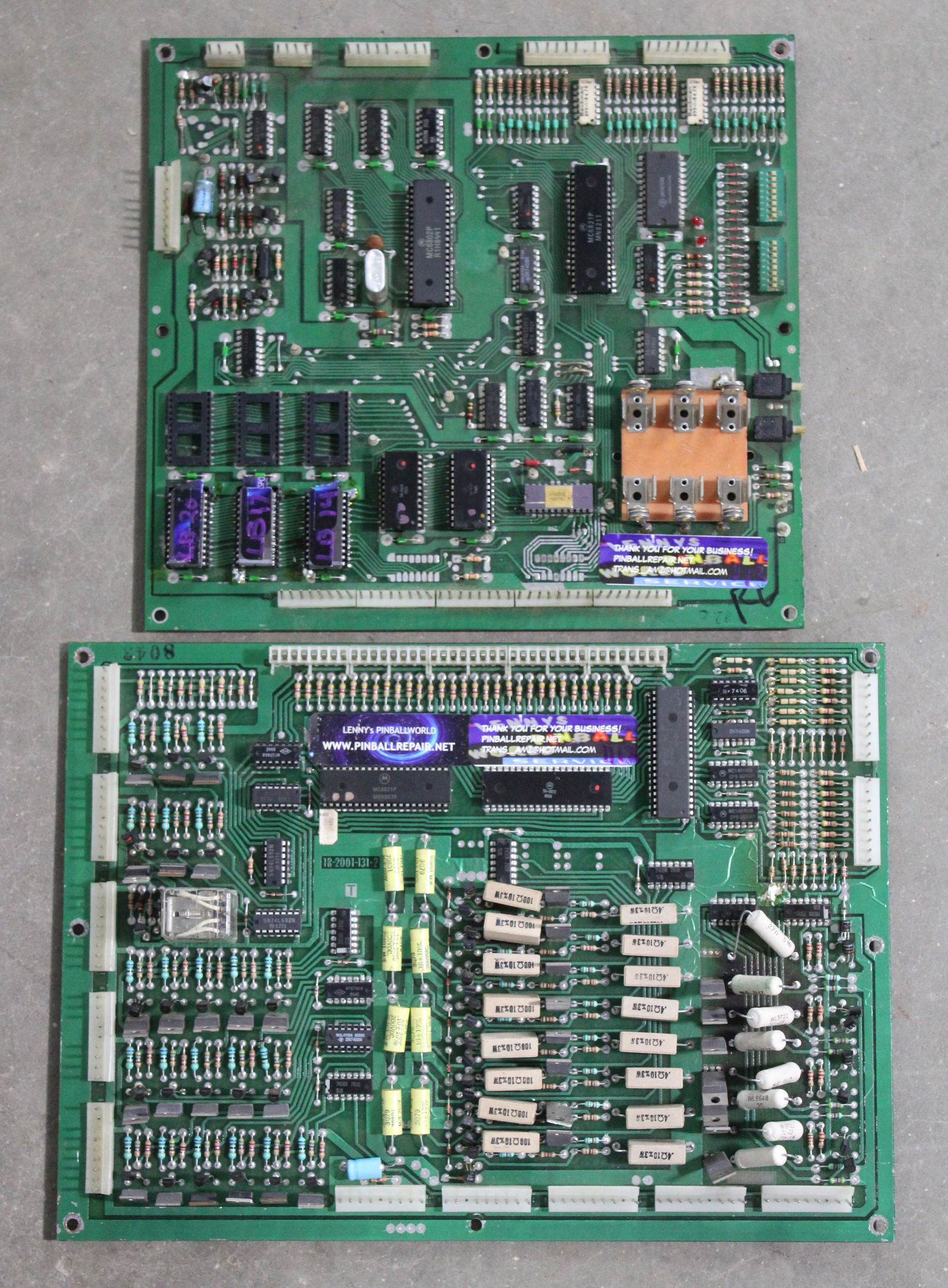 Repaired Williams Pinball System 3-7 Boards: In-house shipping available.