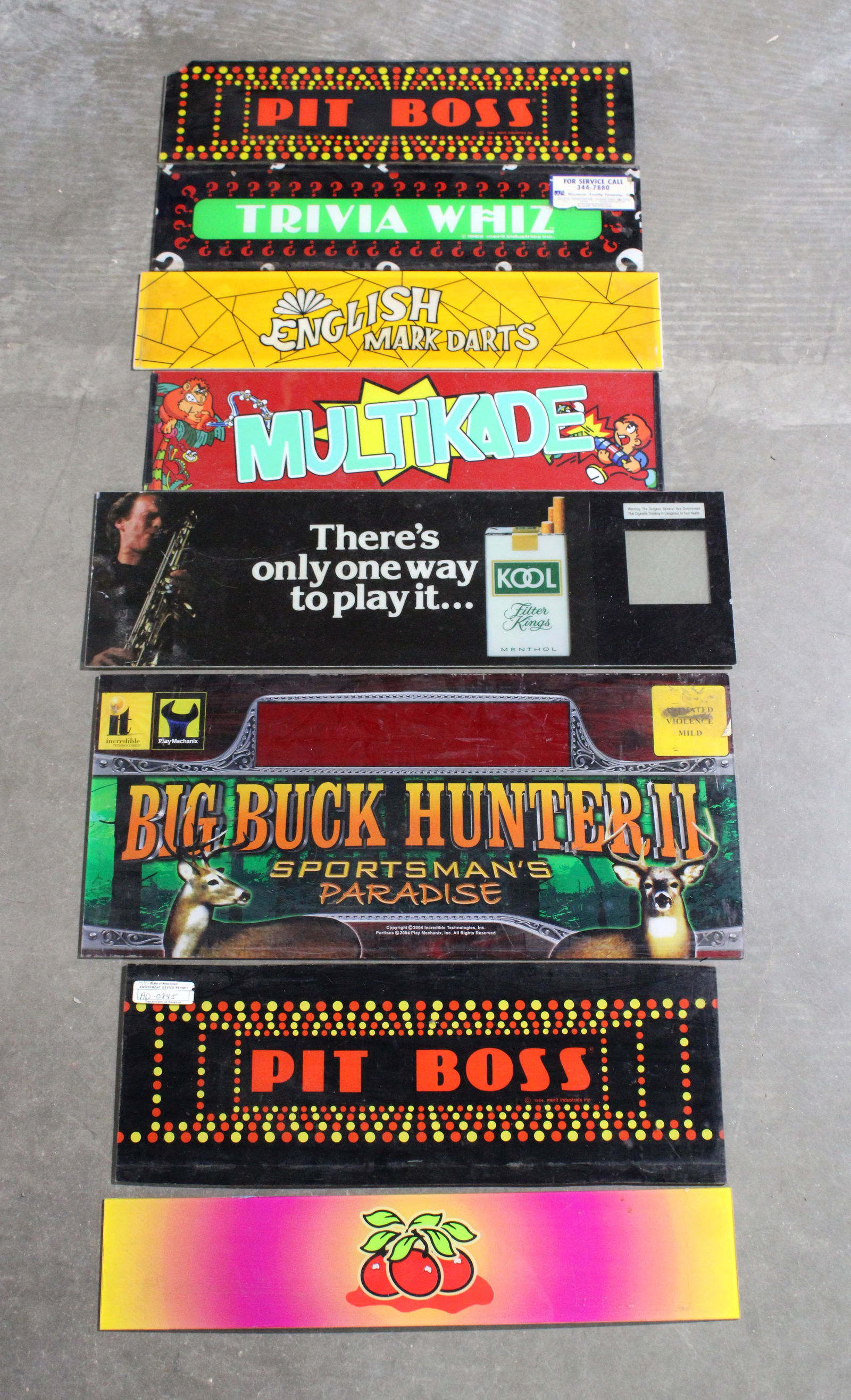 Arcade Headers incl. Big Buck Hunter and Trivia Whiz (1 of 1)