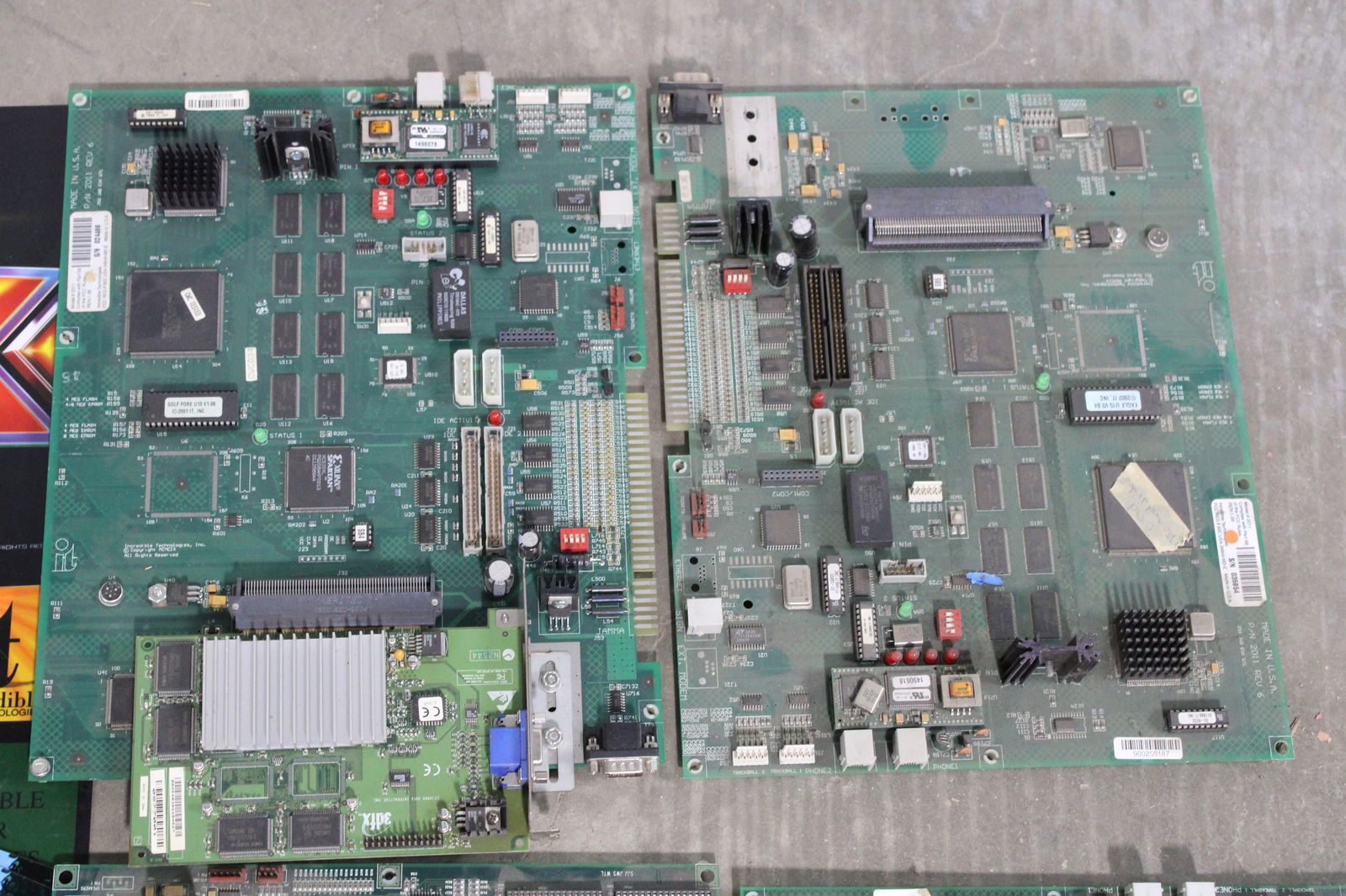 Assorted Golden Tee Arcade Game Boards and Headers - 3