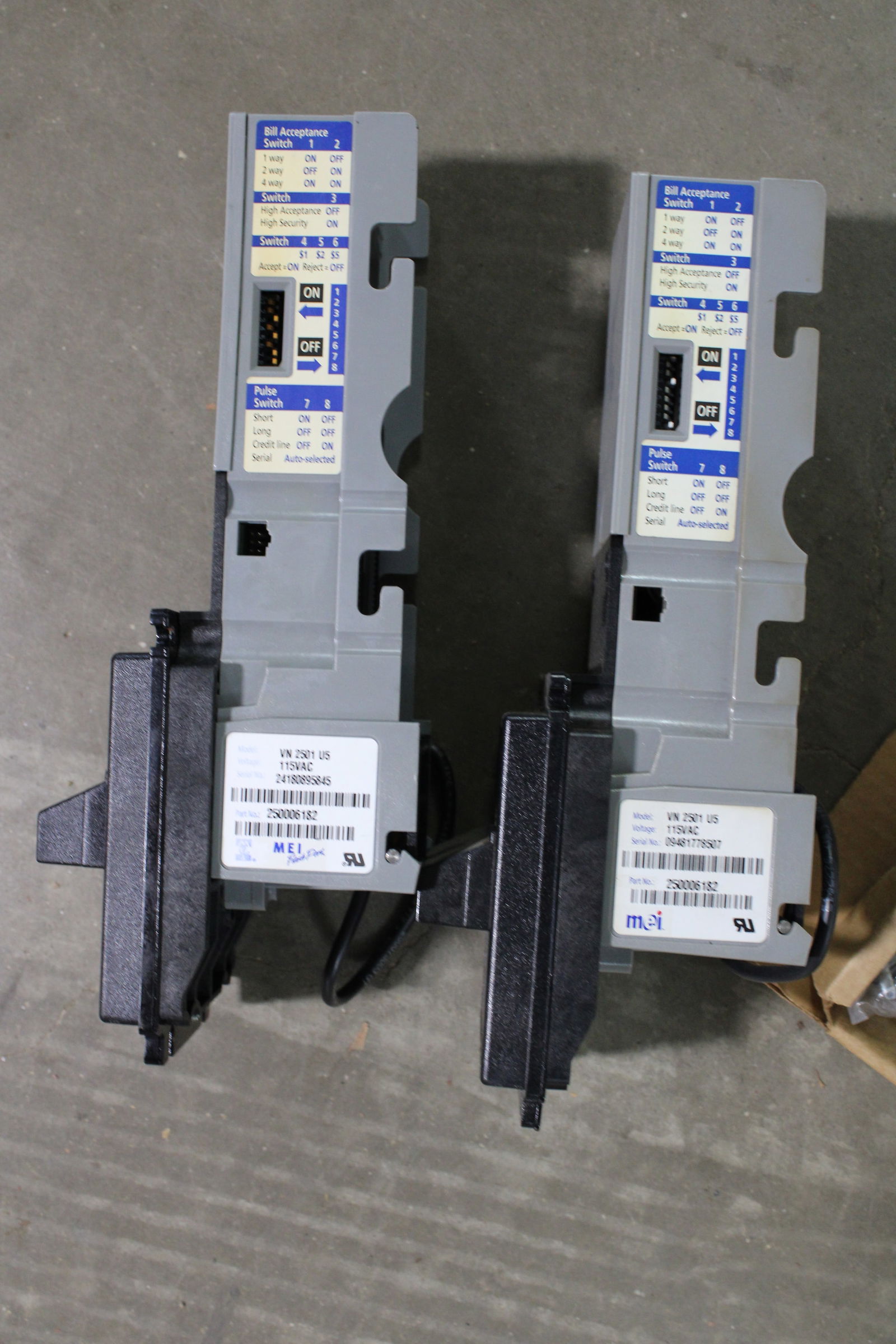 MEI Bill Acceptors, Lot 2 - 2