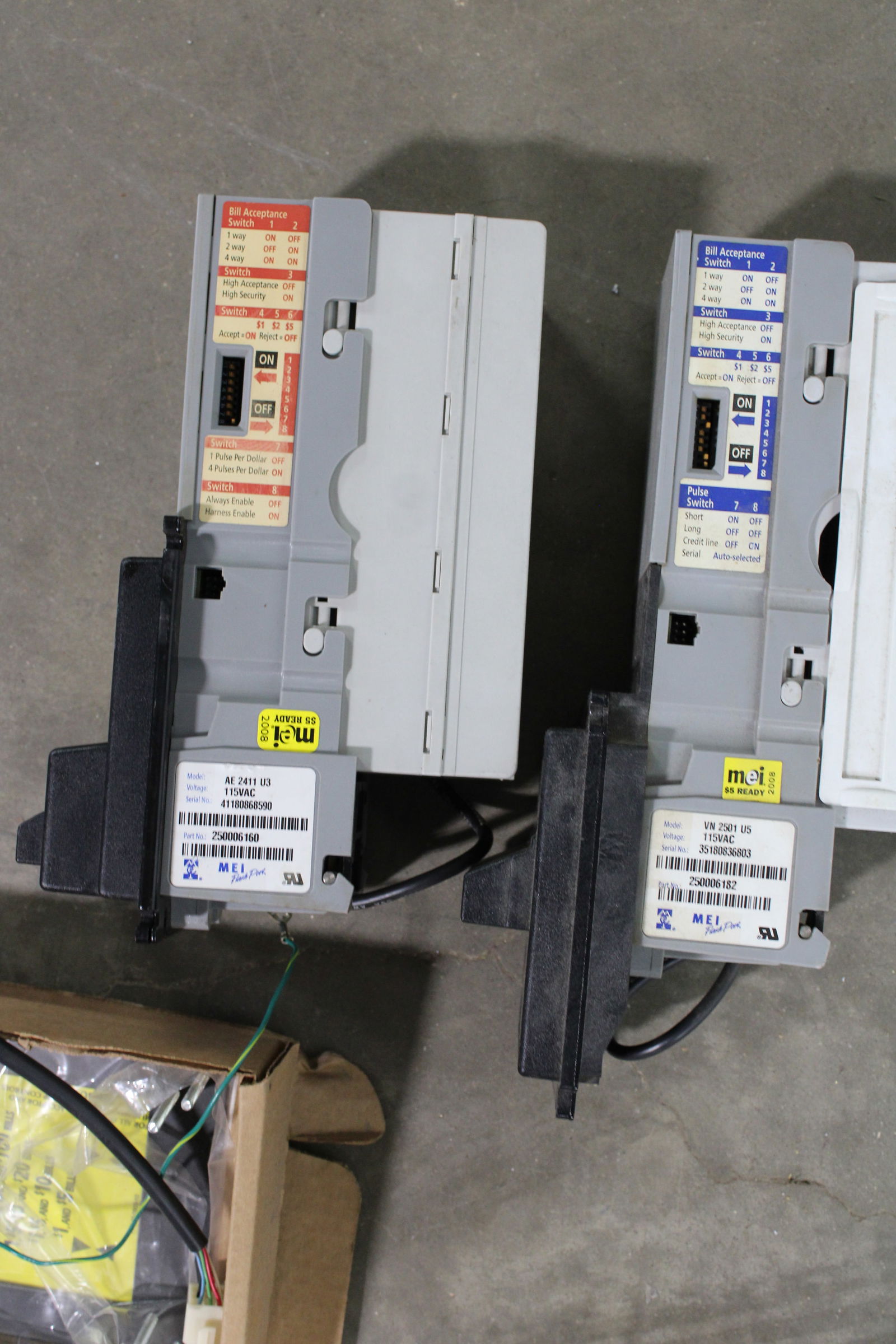 MEI Bill Acceptors, Lot 2 - 3