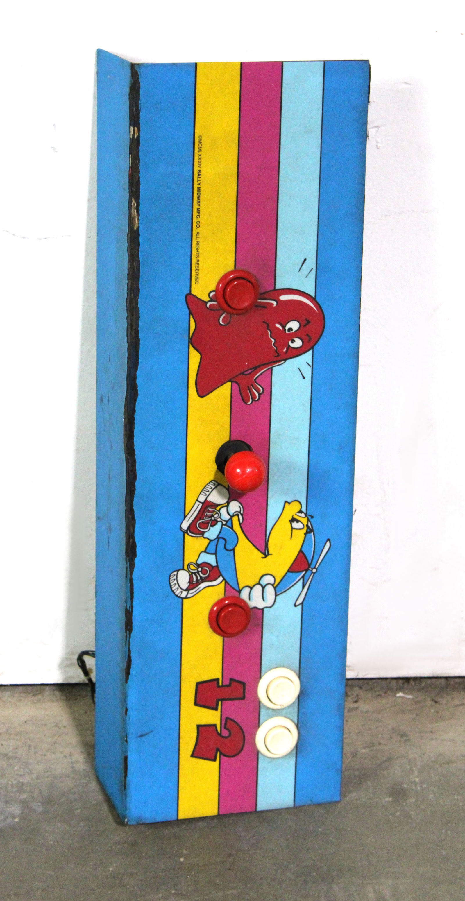 Bally Midway Junior Pac-Man Arcade Game Control Panel: In-house shipping available.