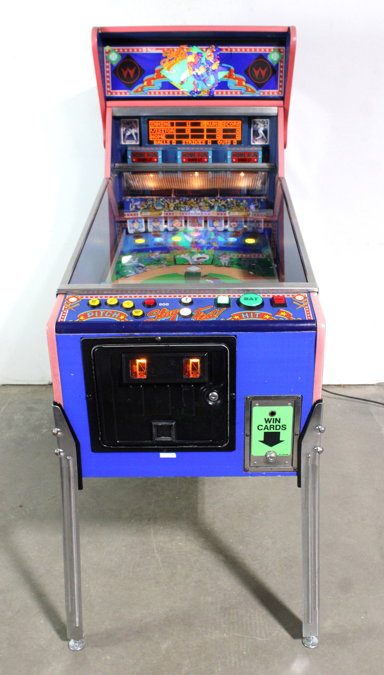 Williams Slugfest Baseball Themed Pinball (1 of 6)