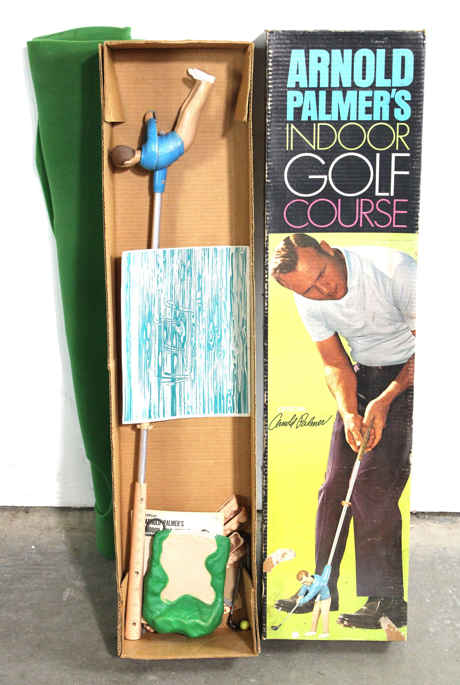 Arnold Palmer Indoor Golf Course Game in Box: This item requires third-party shipping or pickup arrangements to be made.