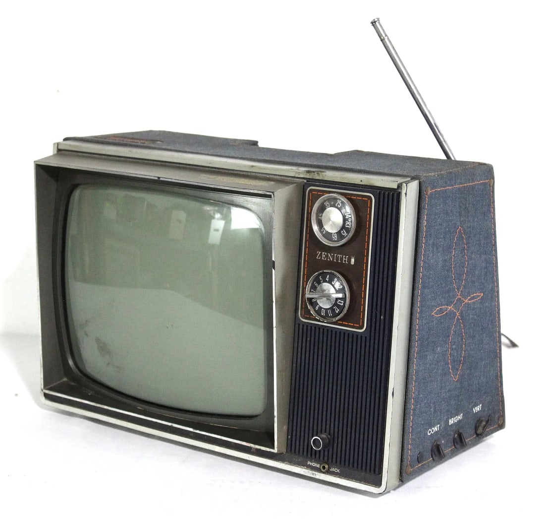 Zenith Sidekick Denim Covered TV (1 of 3)