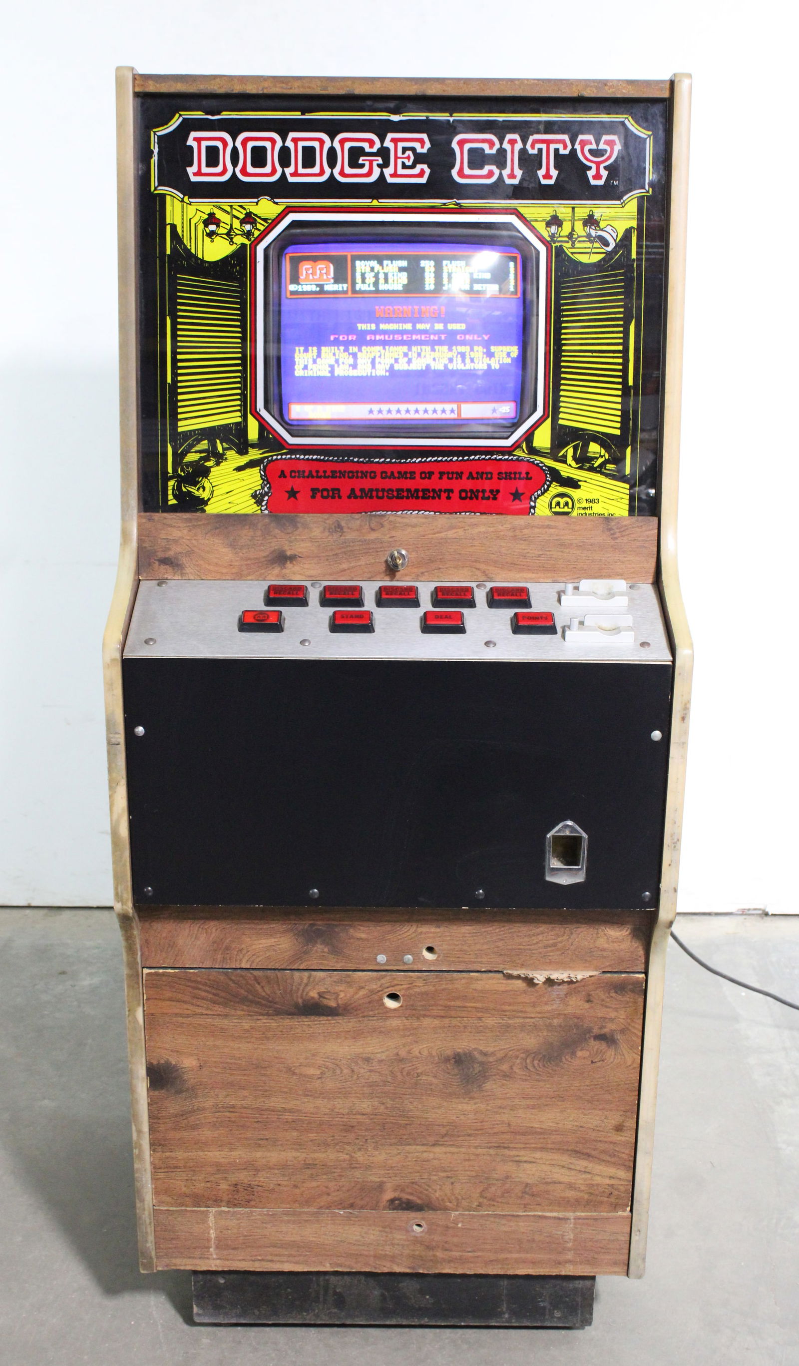 Merit Dodge City Poker Arcade Game (1 of 3)