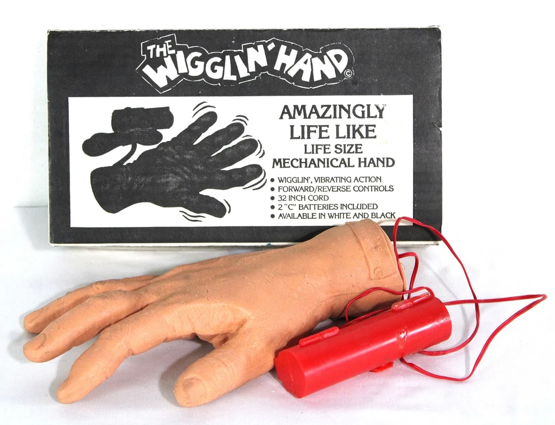 The Wigglin' Hand Battery Operated Mechanical Hand Toy: In-house shipping available.