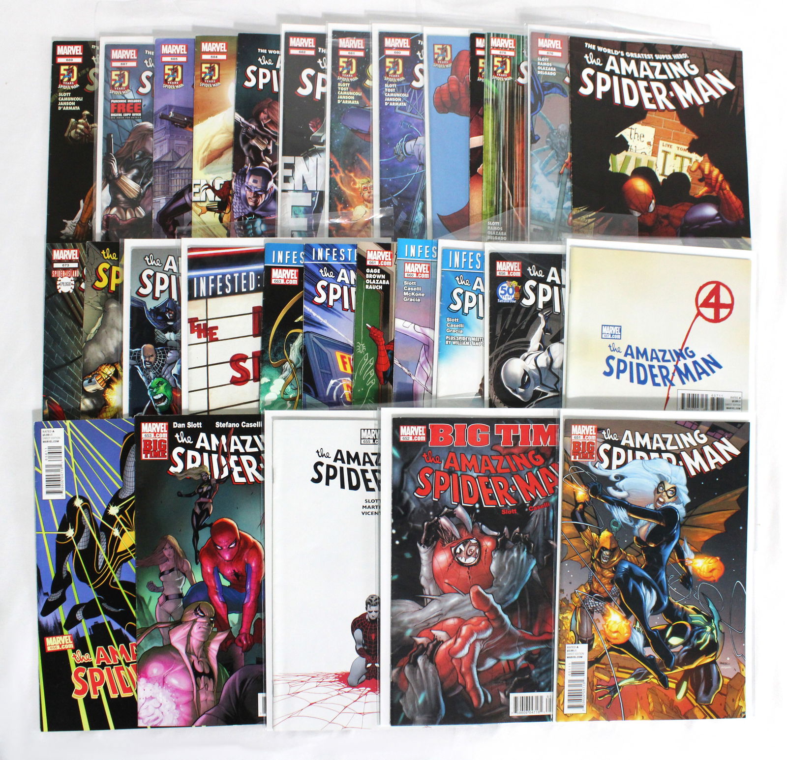 Marvel The Amazing Spider-Man Vol. 2 Mix Lot, Lot 3: Total of 30 Issues. Assorted issues. Varying conditions. In-house shipping available.