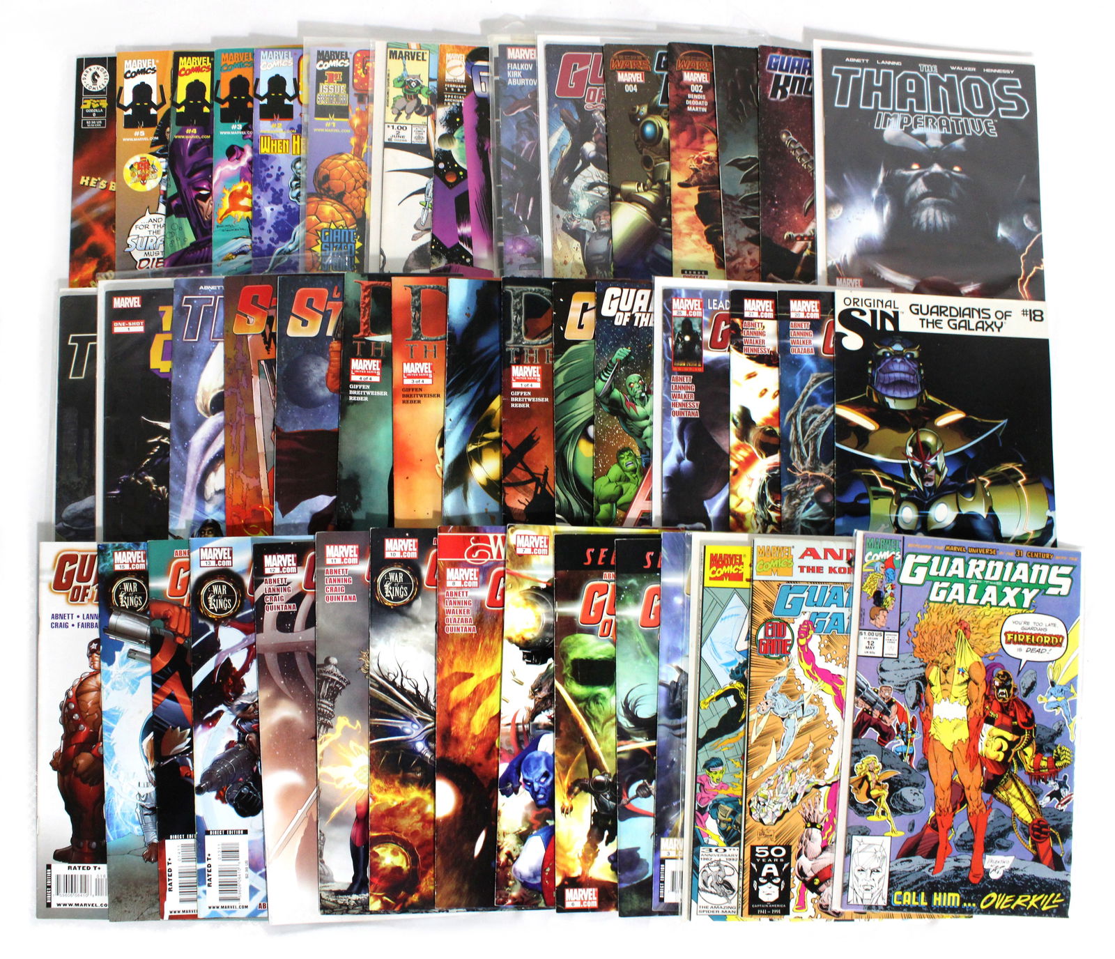 Marvel Guardians of the Galaxy, Thanos, Drax, Galactus Mix Lot: Total of 46 Issues. Assorted issues. Varying conditions. In-house shipping available.