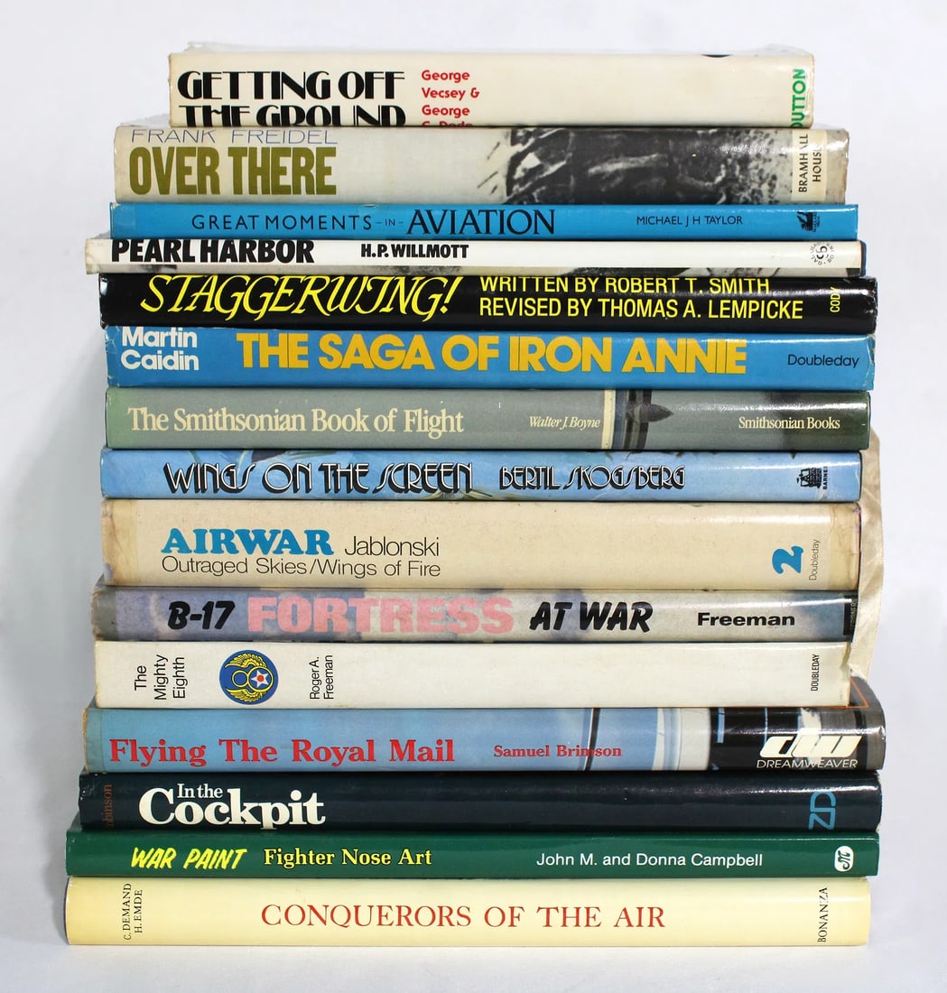 Aviation Themed Coffee Table Books: Total of 15. In-house shipping available.
