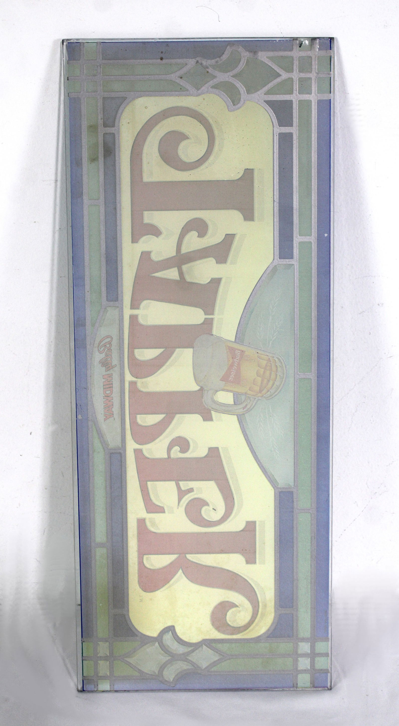 Bally Midway Tapper Glass Arcade Game Header - 2