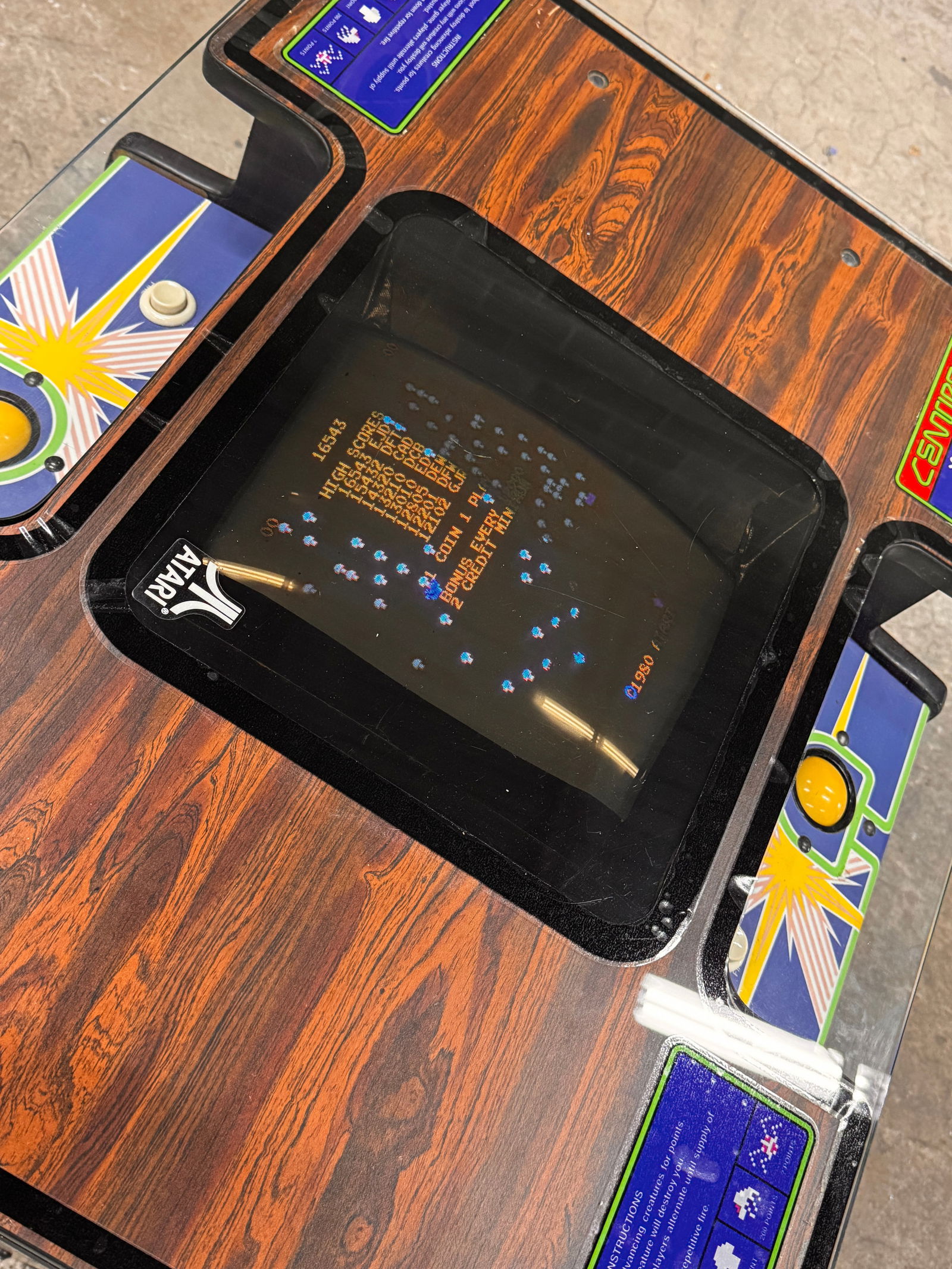 Atari Centipede Cocktail Arcade Game - 3