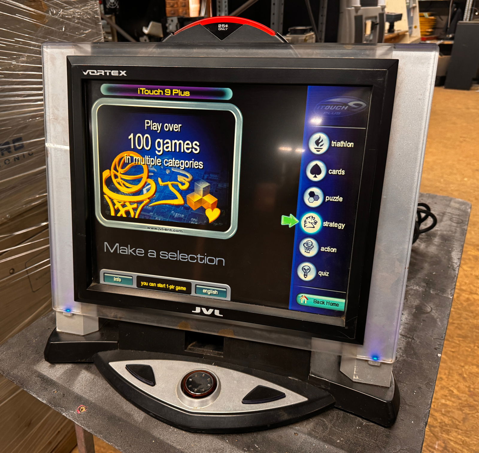 JVL Vortex Touchscreen Tabletop Arcade Game: Working. ***This is a remote auction in Sewell, New Jersey. Pickup or third-party shipping is required on this item. A list of suggested shippers can be found in the terms of this auction and on our