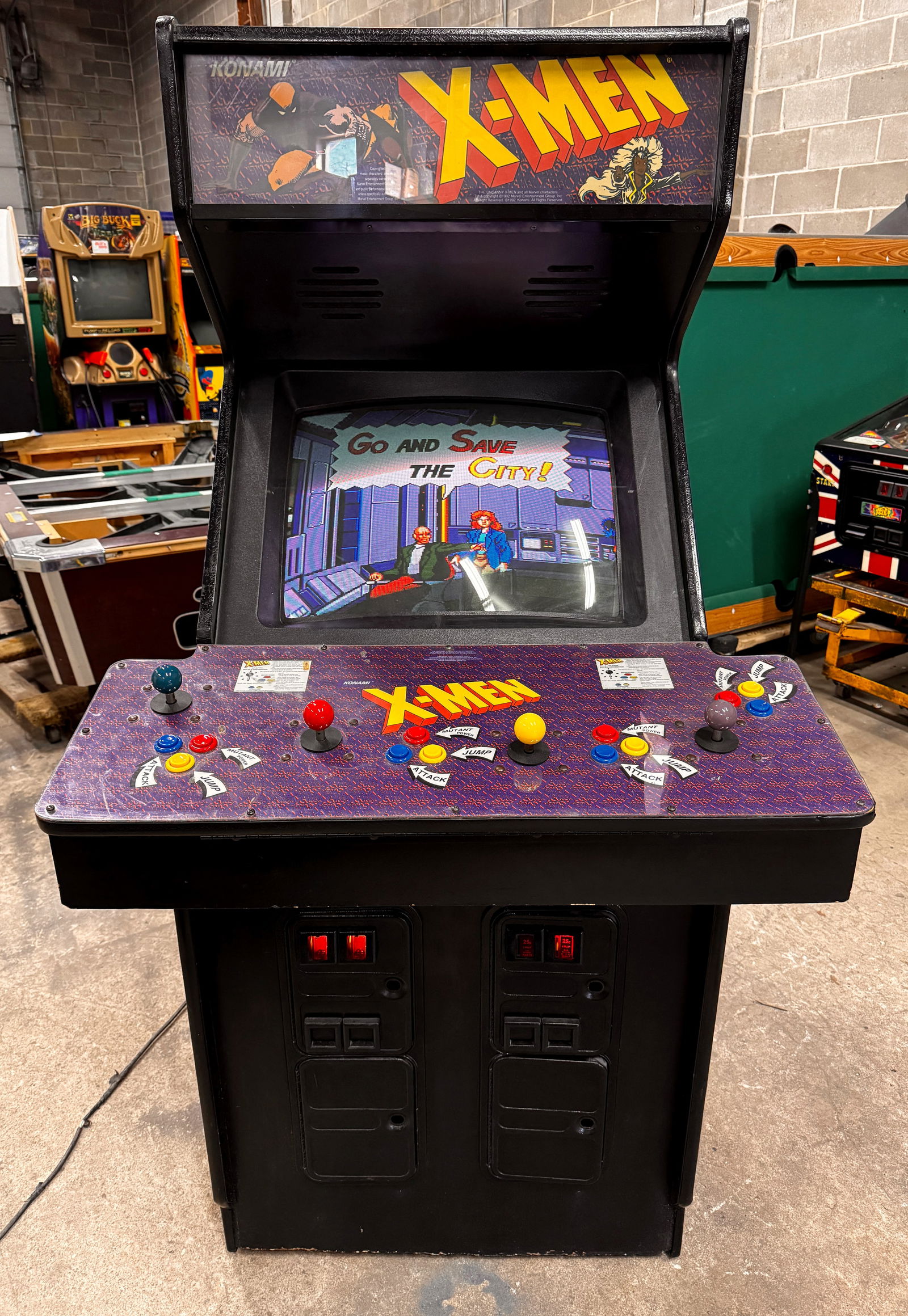 Konami Marvel X-Men Four Player Arcade Game (1 of 5)