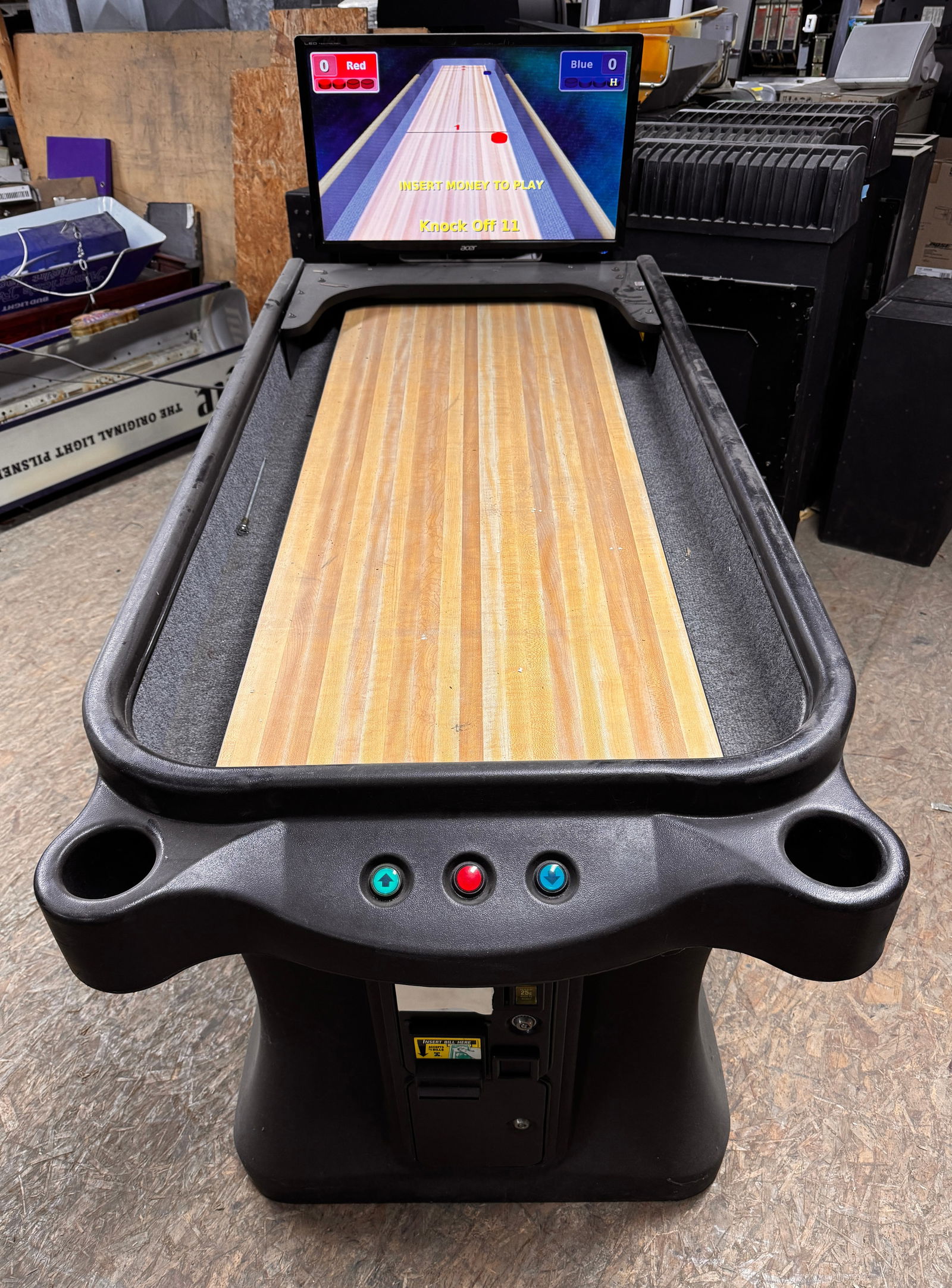 Arachnid Super Shuffle Puck Shuffleboard Bowler Arcade Game (1 of 3)