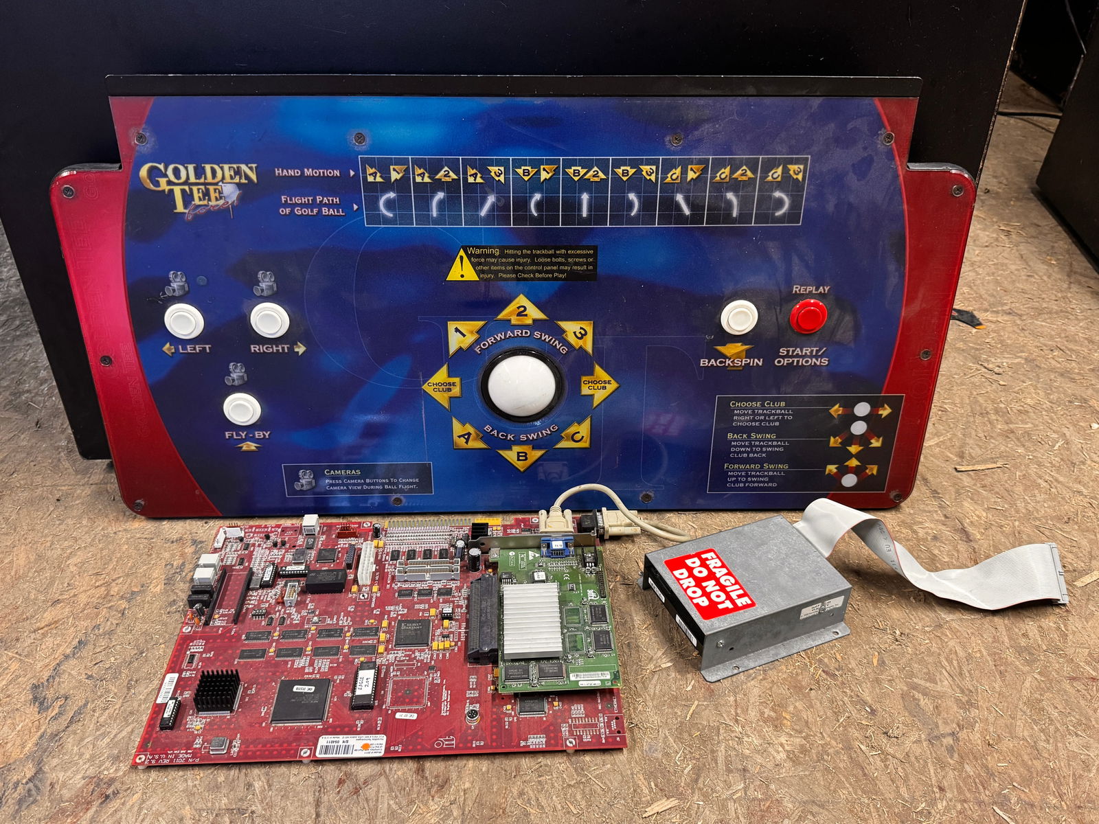 Golden Tee Board, Control Panel and Hard Drive: ***This is a remote auction in Sewell, New Jersey. Pickup or third-party shipping is required on this item. A list of suggested shippers can be found in the terms of this auction and on our website.