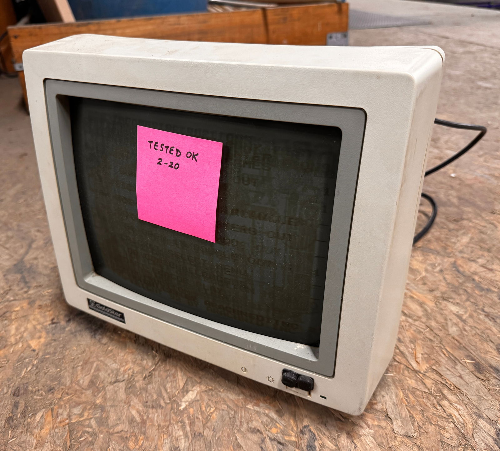 Monitor for Dart Machines: ***This is a remote auction in Sewell, New Jersey. Pickup or third-party shipping is required on this item. A list of suggested shippers can be found in the terms of this auction and on our website.